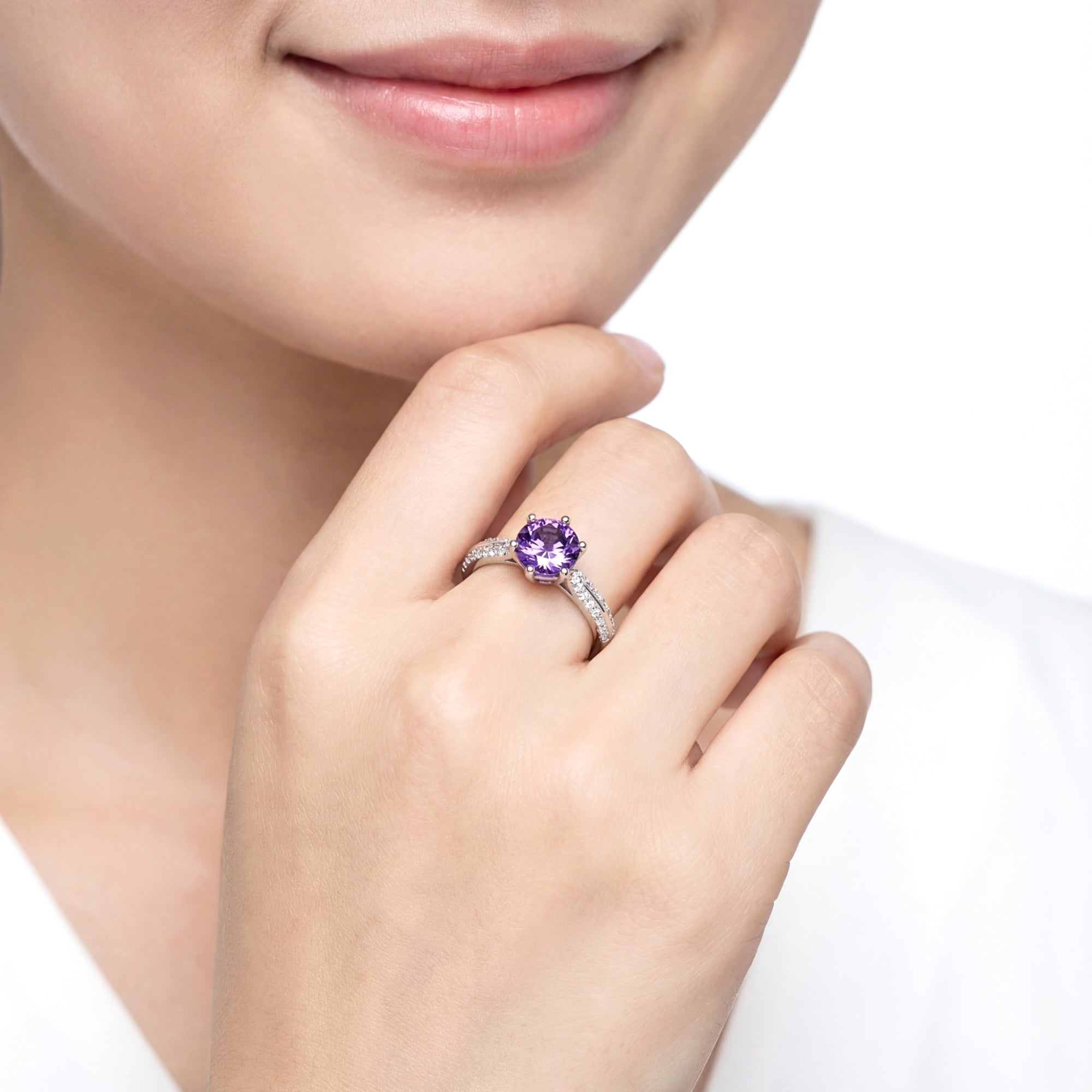 The Iris Solitaire - S925 Sterling Silver