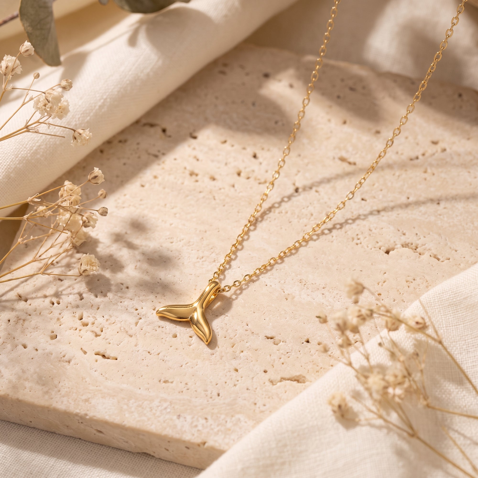 The Whale Tail Pendant Necklace