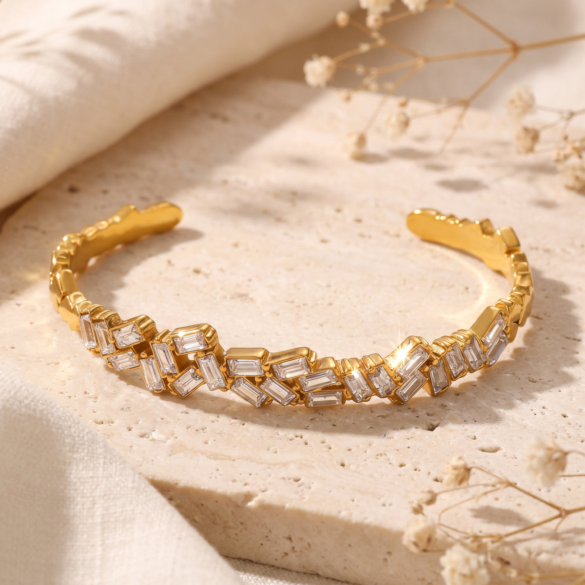 The Baguette Zigzag Cuff Bracelet