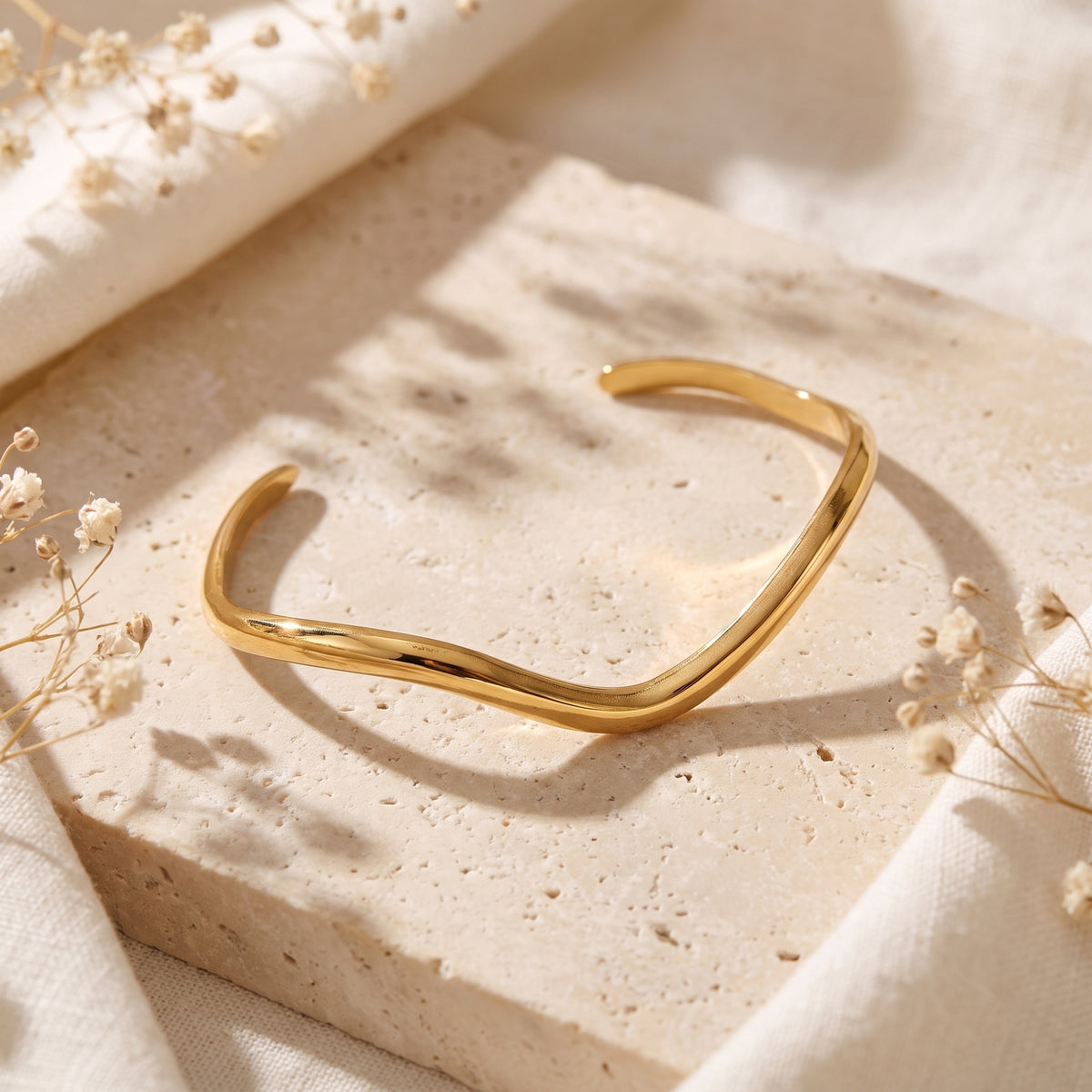 The Sculpted Wave Bracelet