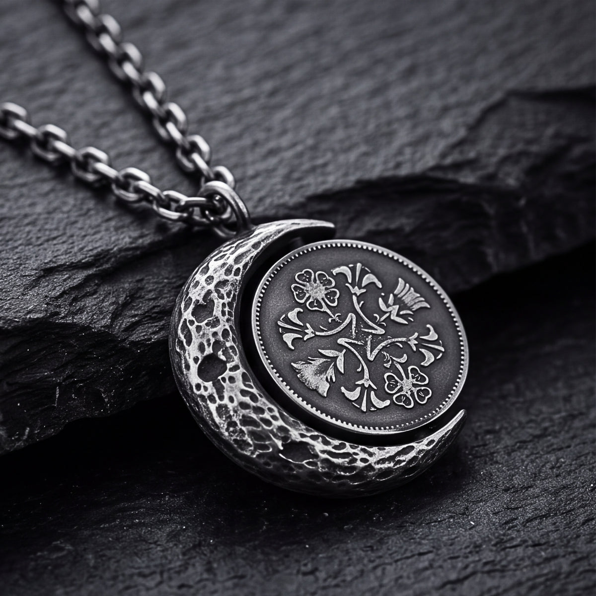 The Lunar Coin Pendant Necklace