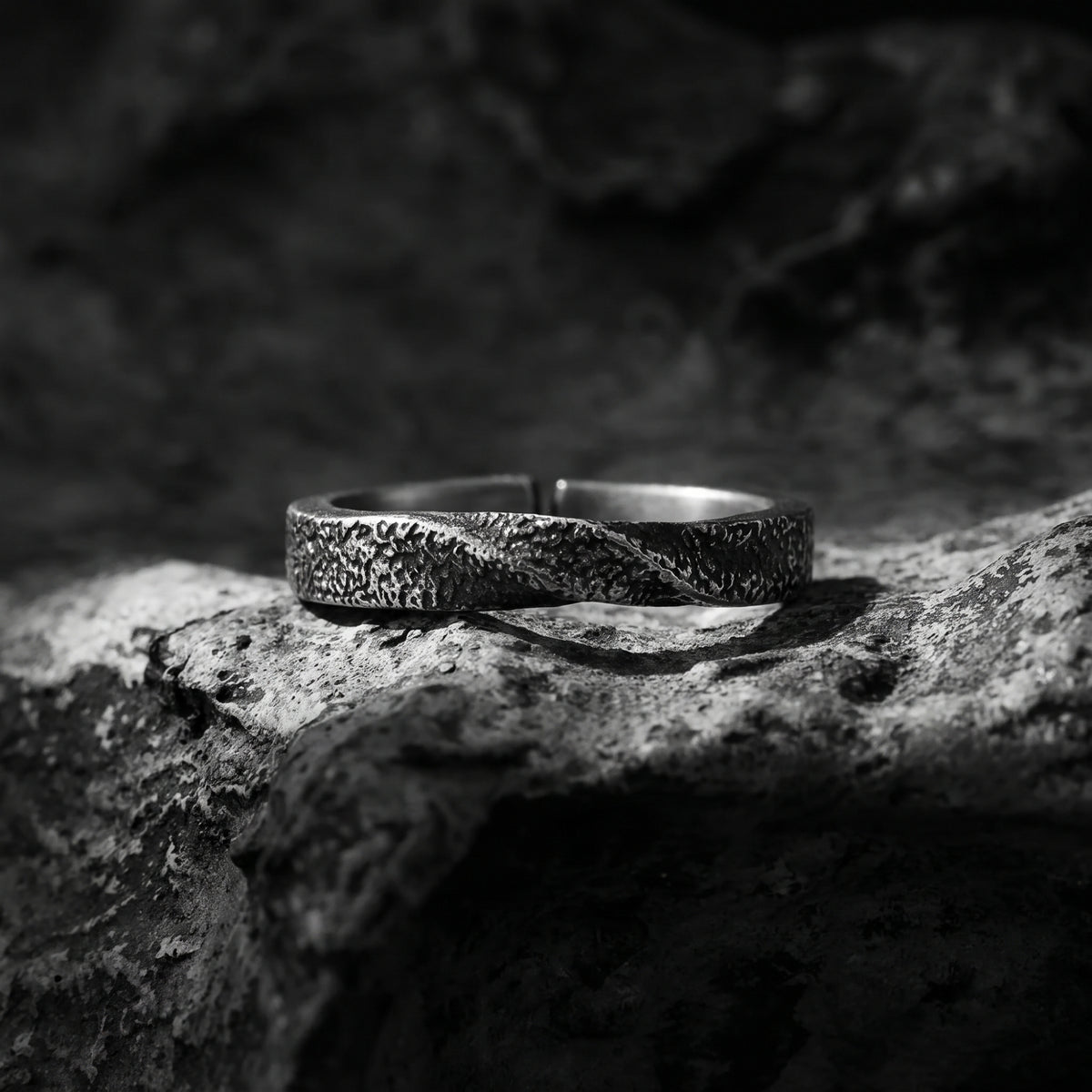 The Textured Open Band Ring