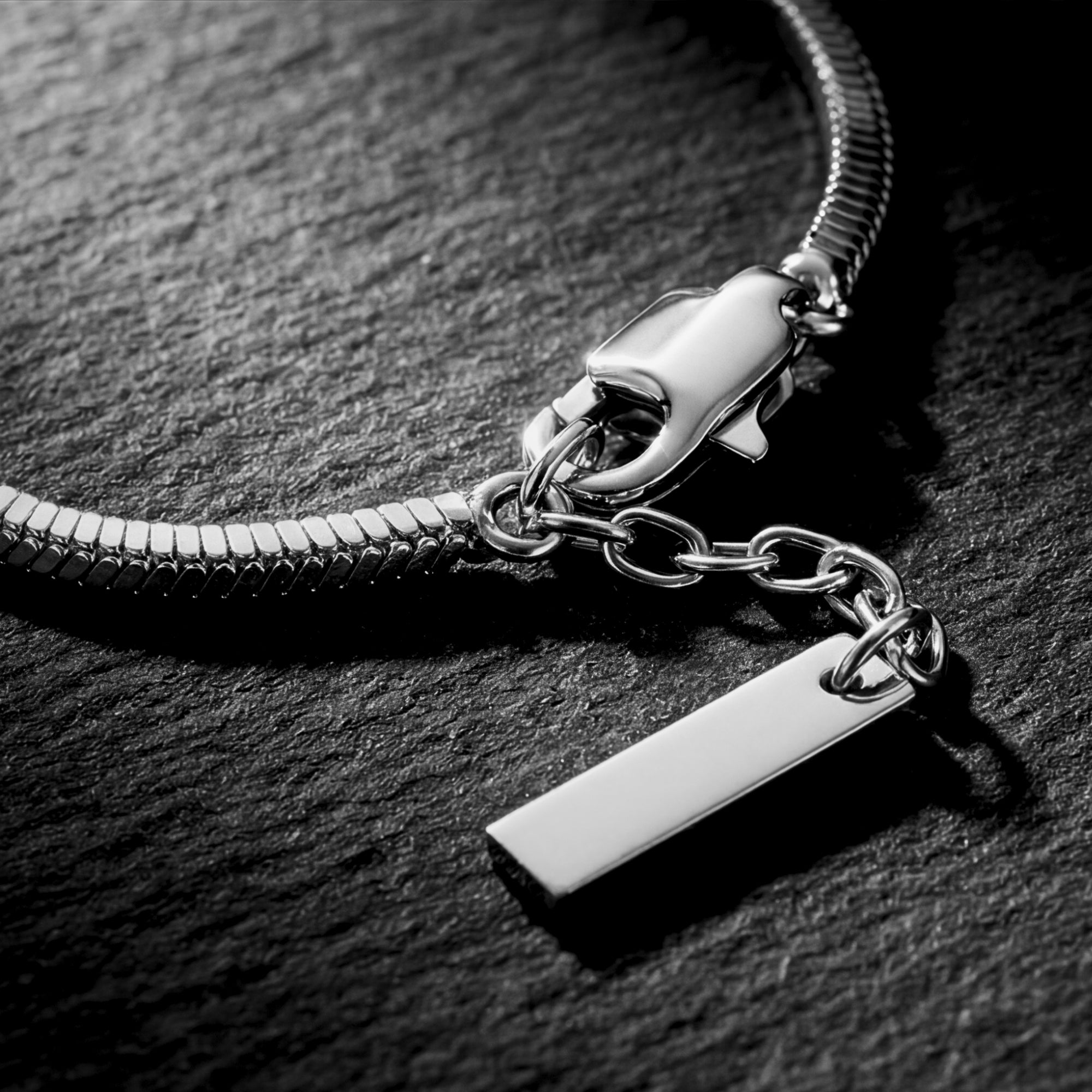 Square Link Bracelet - Silver