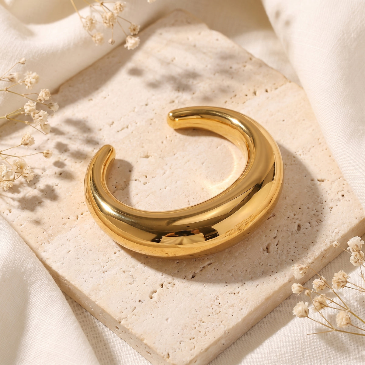 The Sculpted Dome Cuff Bracelet