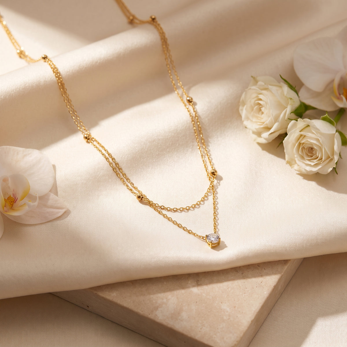 The Solitaire Station Necklace