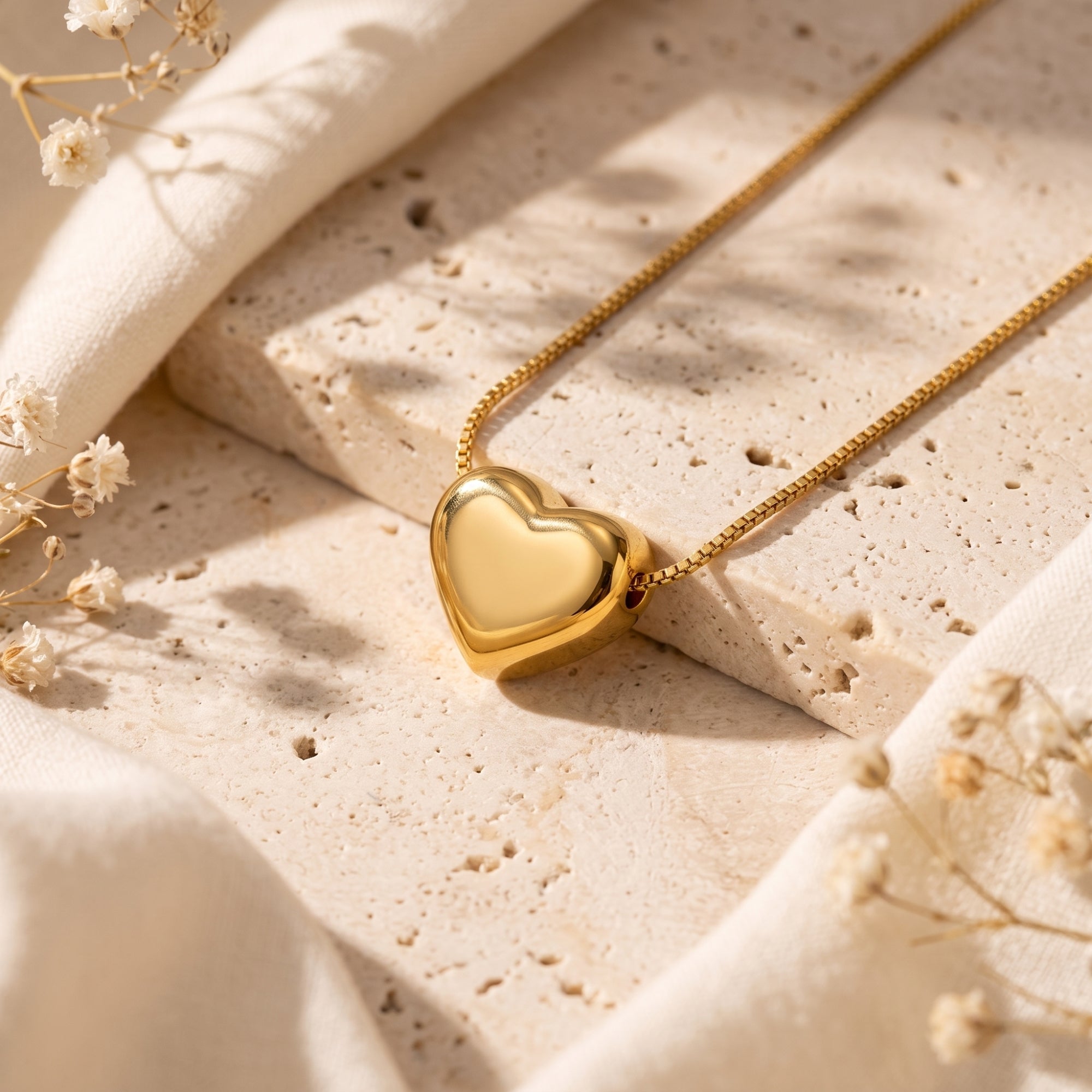 The Puffy Heart Pendant Necklace