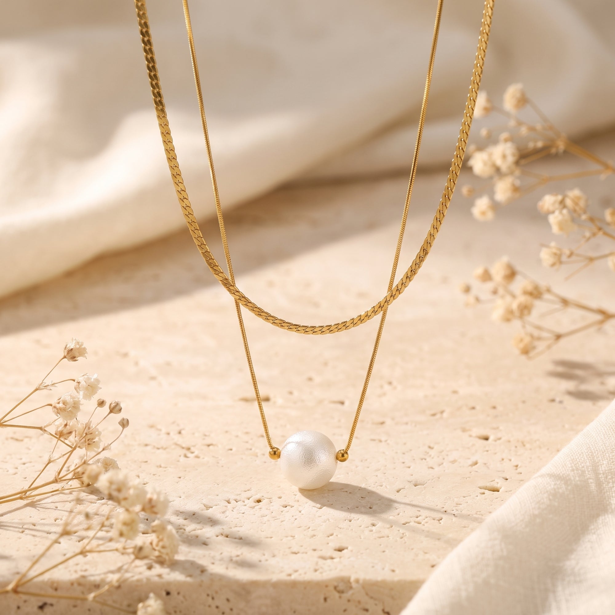 The Layered Pearl Necklace