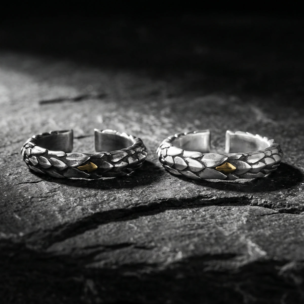 The Dragon Scale Open Ring