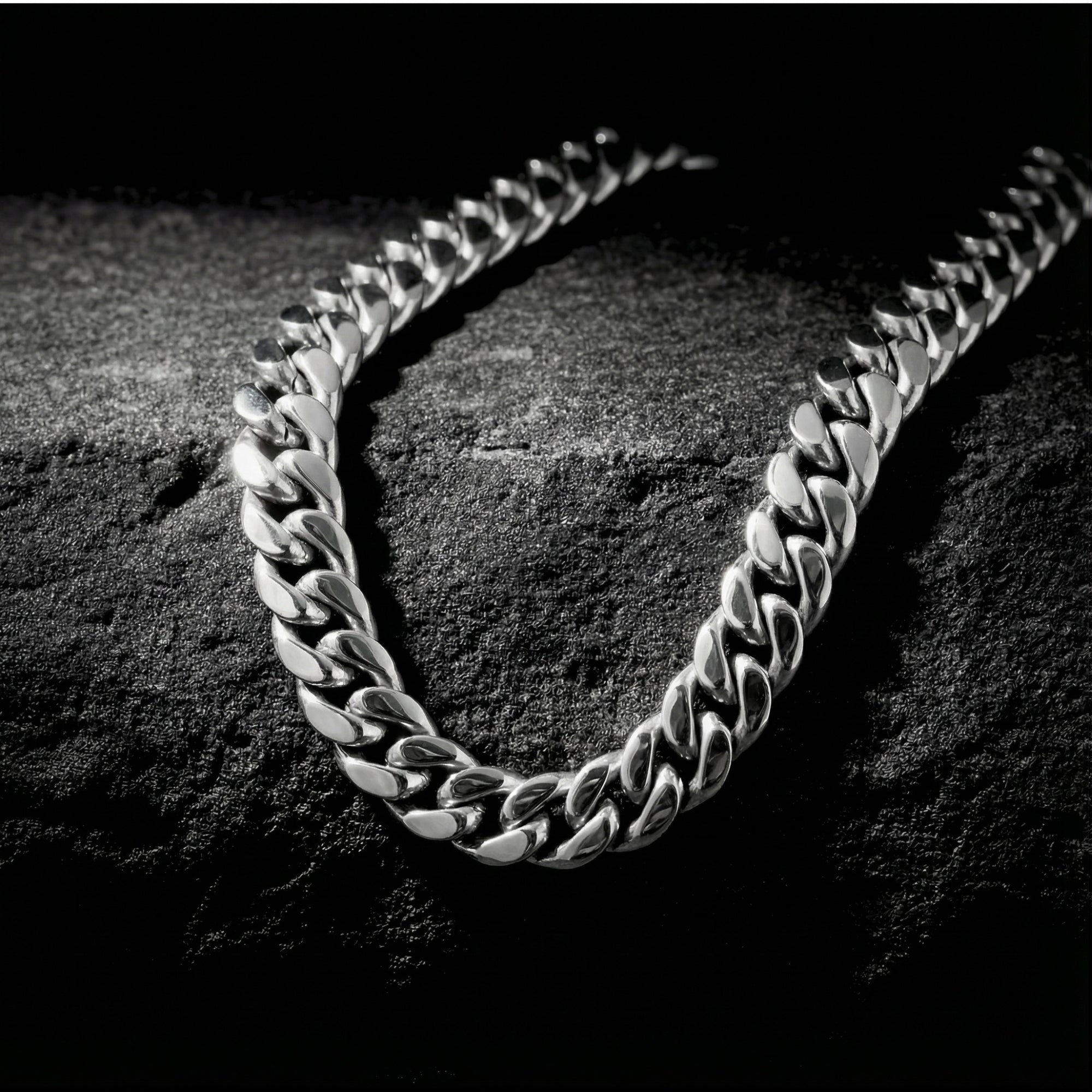 The Foundation Cuban Chain - Silver - 12mm