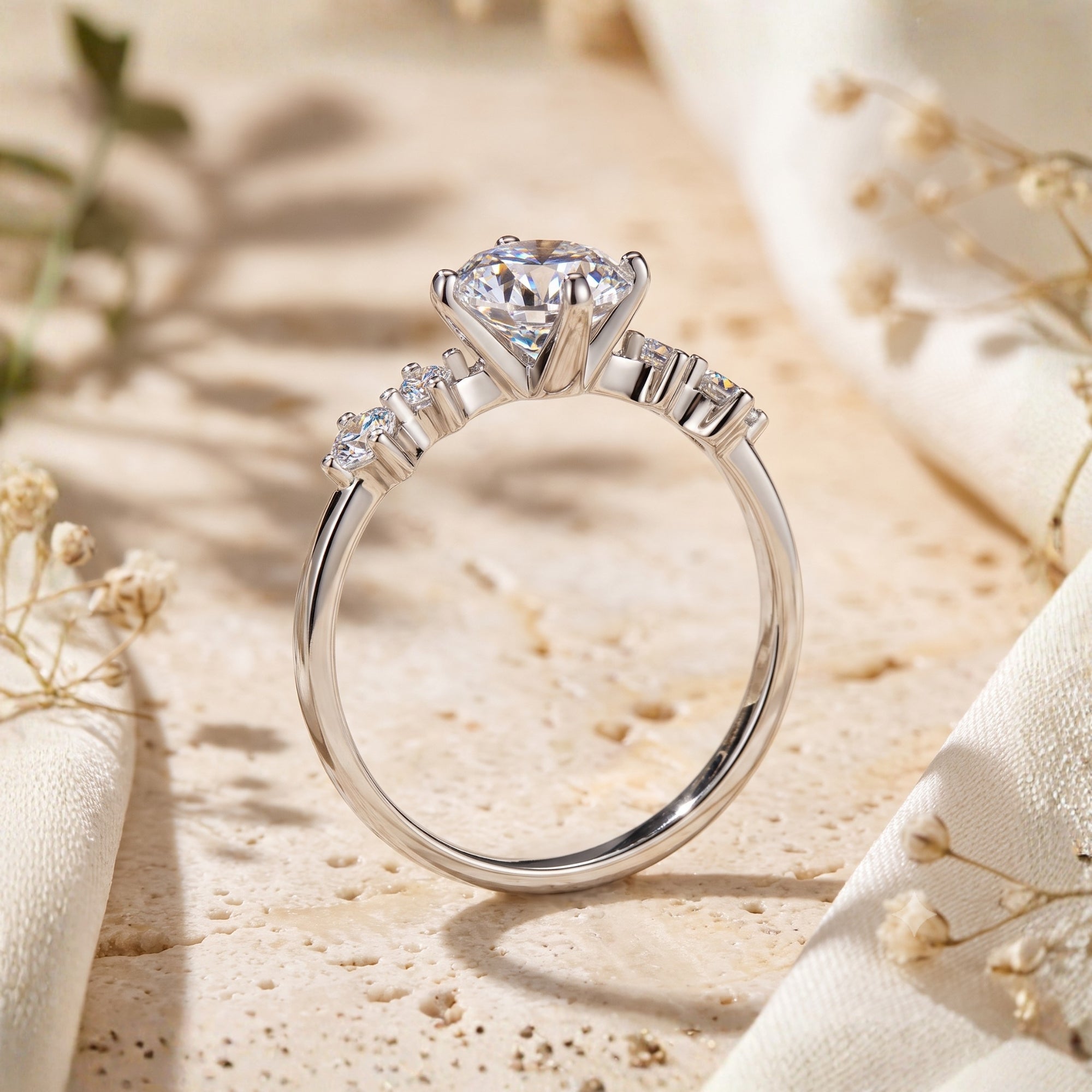 The Cascade Solitaire Ring