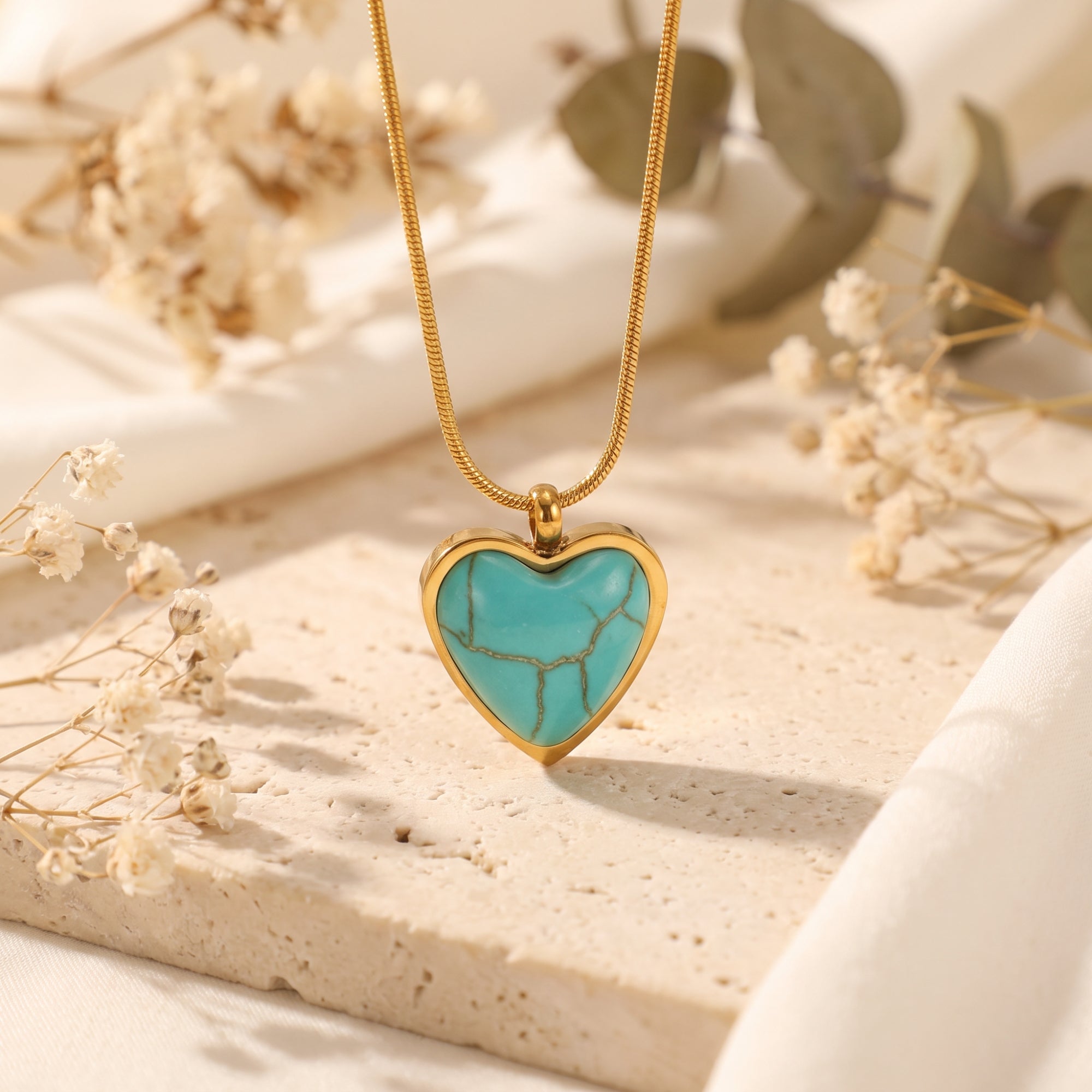 The Turquoise Heart Necklace