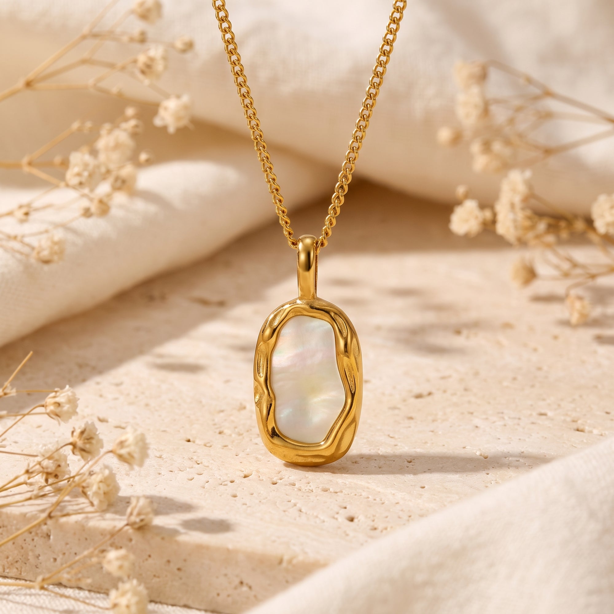 The Organic Shell Pendant Necklace