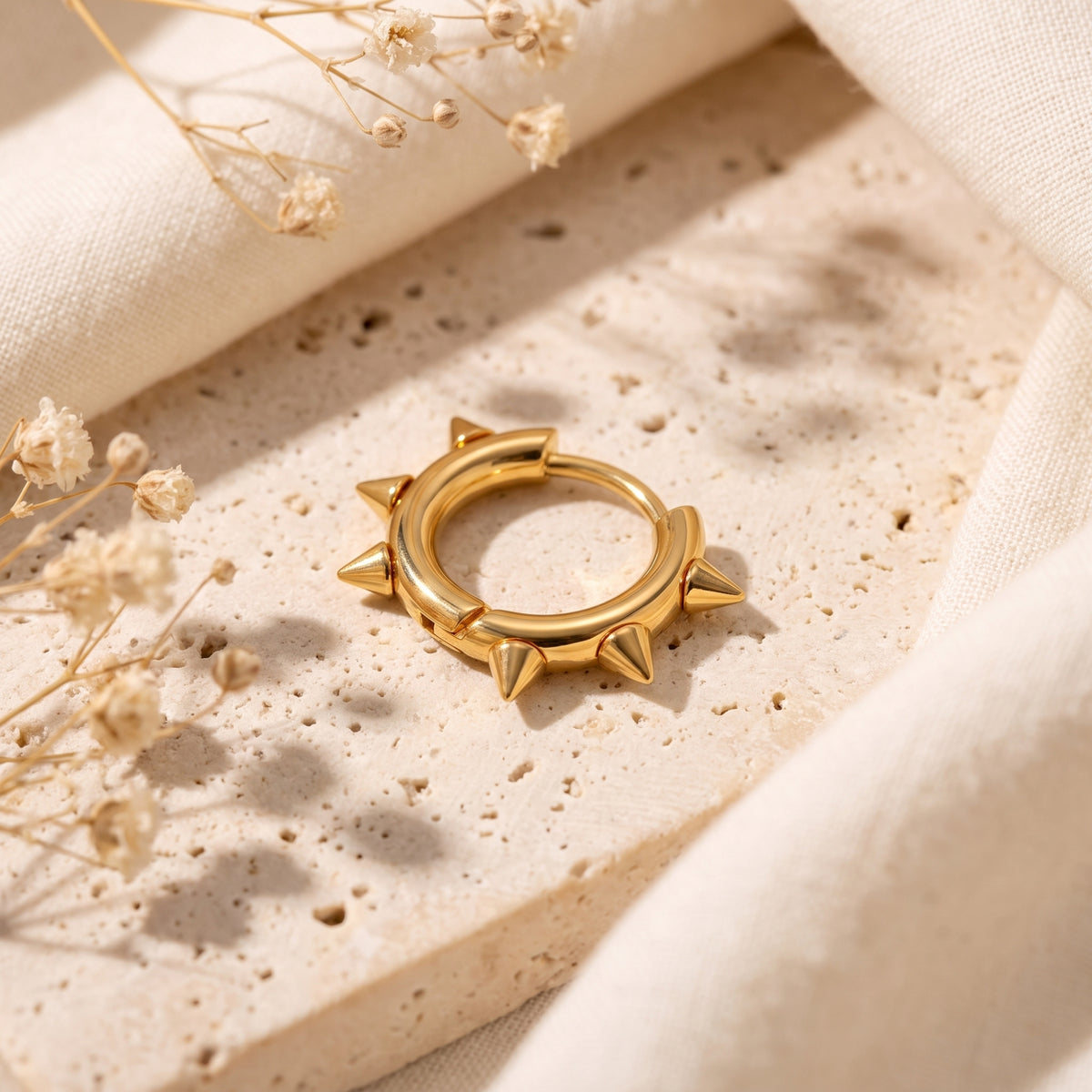 The Spiked Hoop Earrings