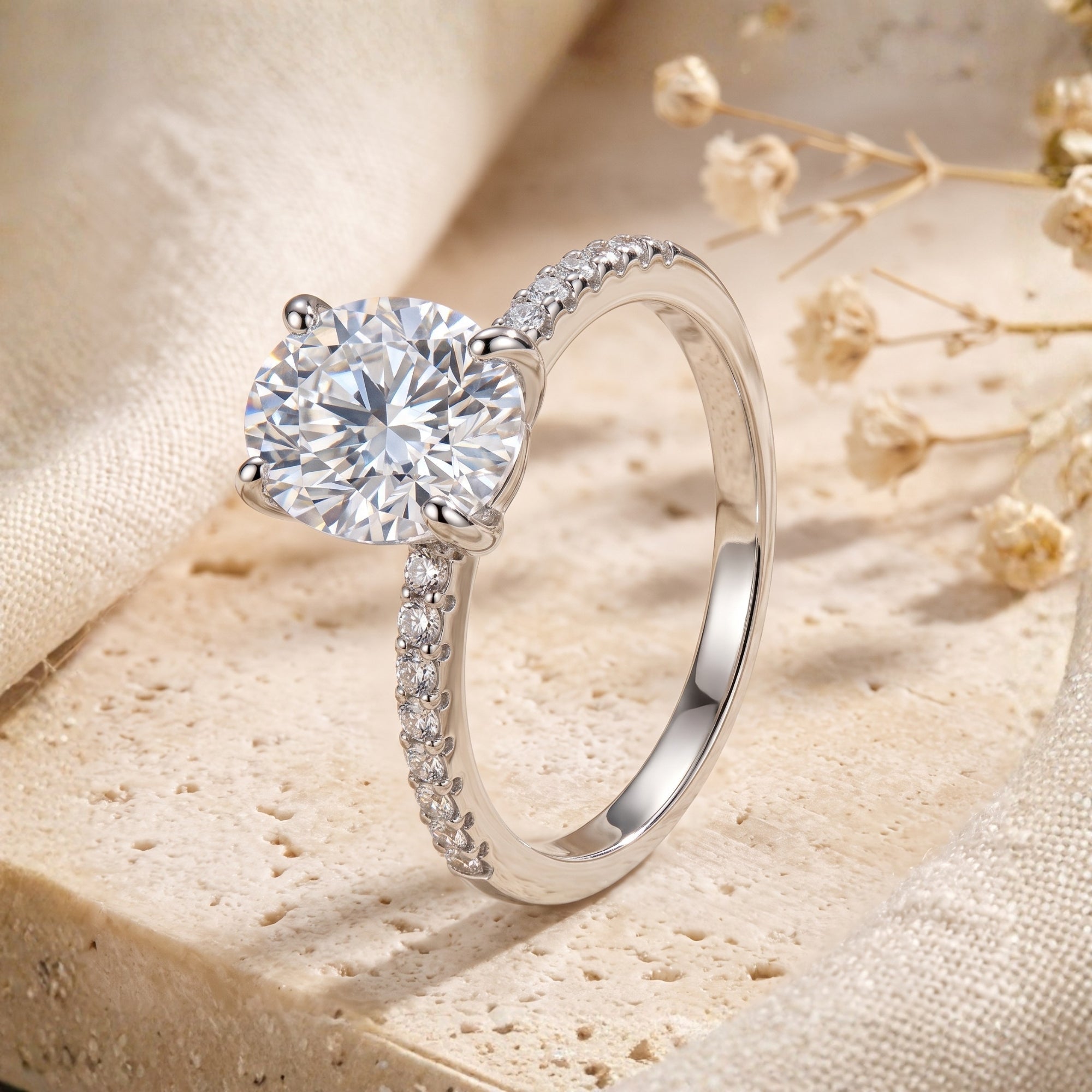 The Aria Oval Solitaire Ring