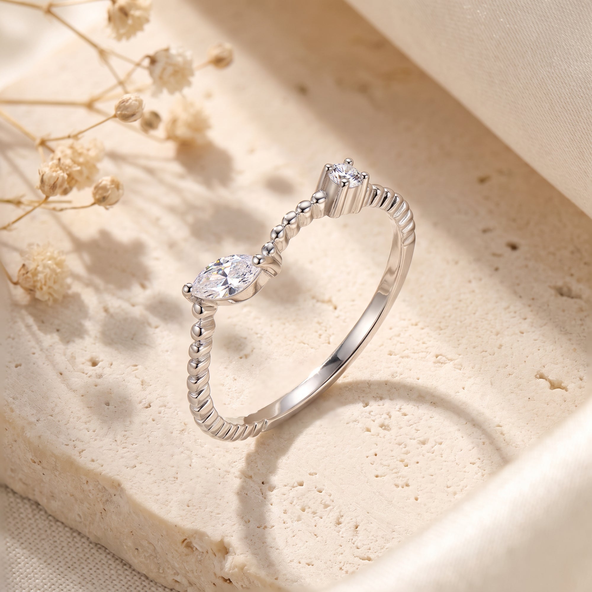 The Beaded Bypass Ring