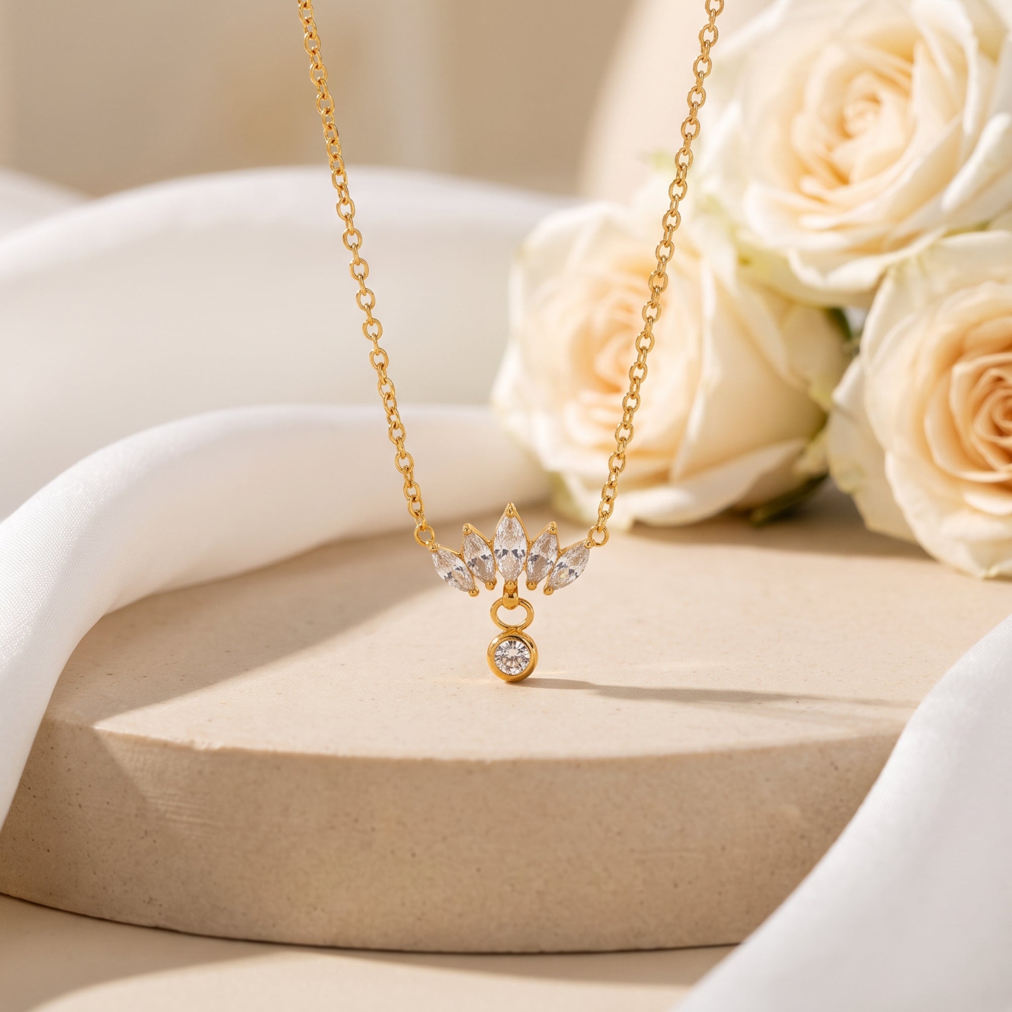 The Lotus Cluster Necklace