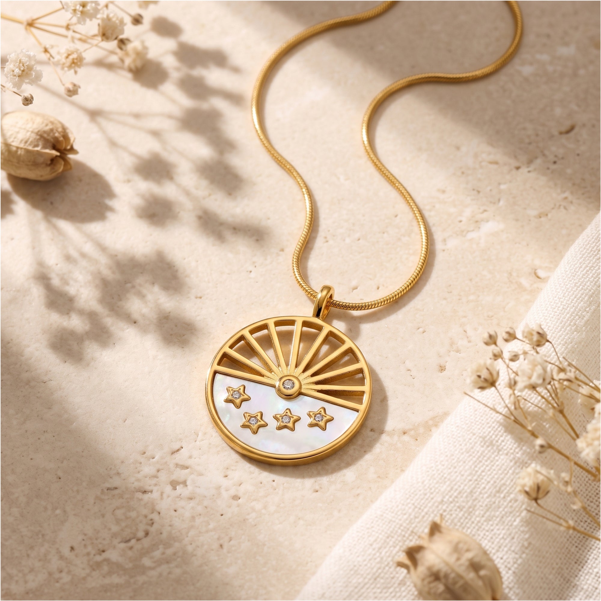 The Celestial Sunburst Necklace