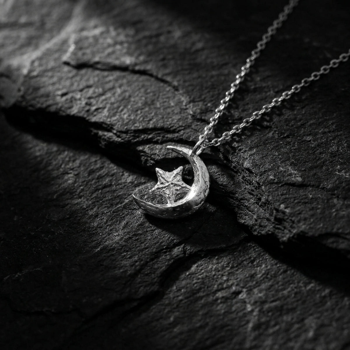 The Crescent Star Pendant Necklace