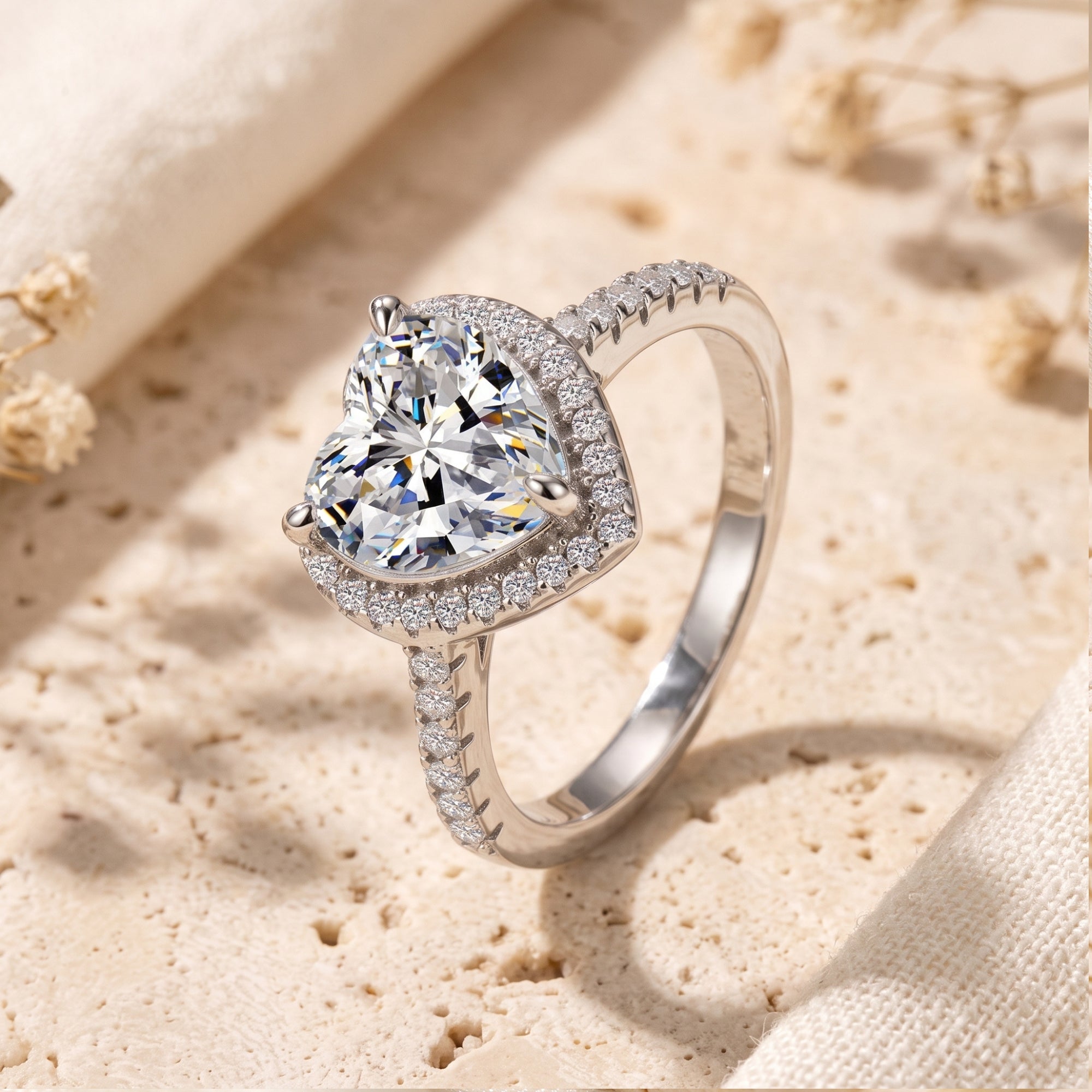 The Sweetheart Halo Ring