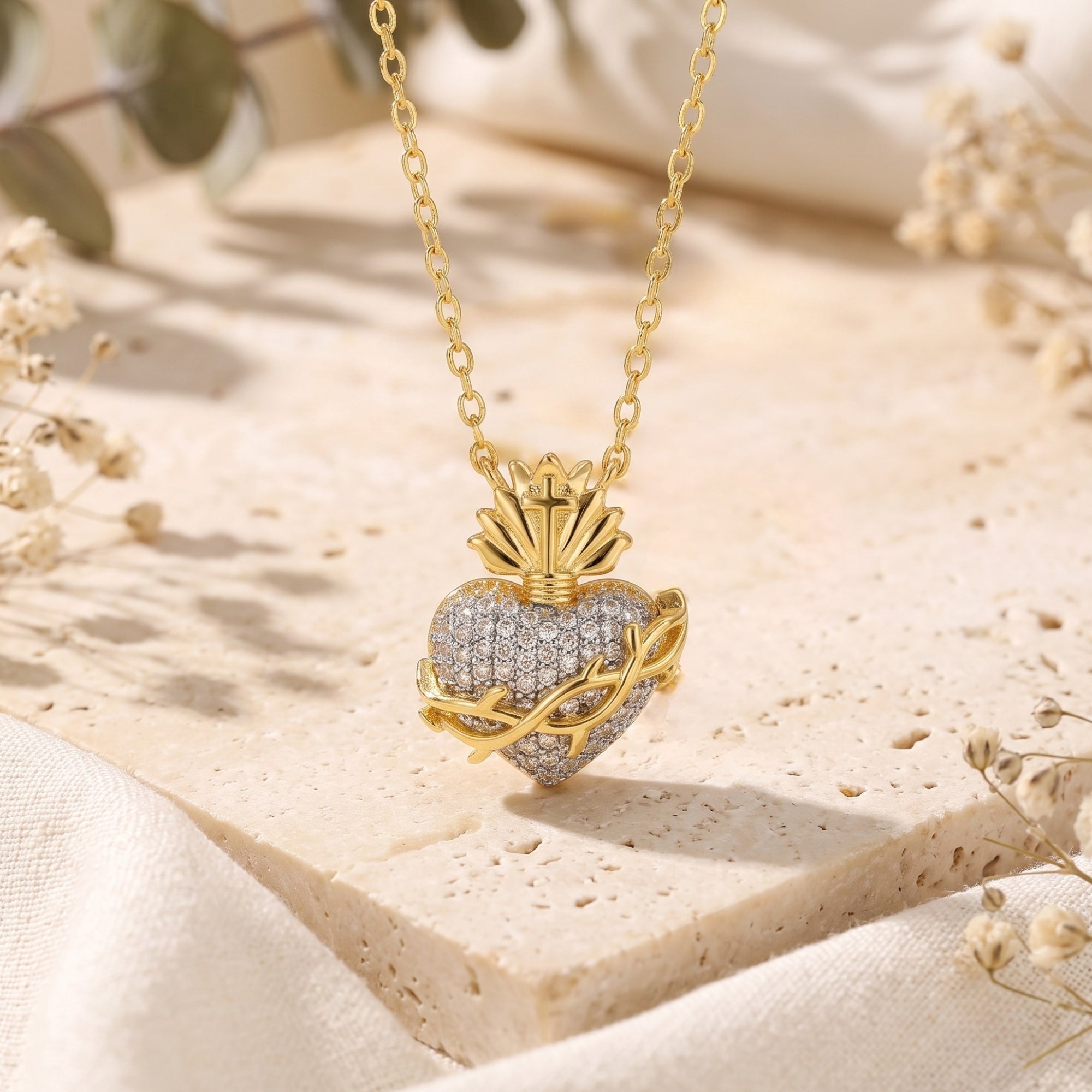 The Thorn-Wrapped Heart Necklace