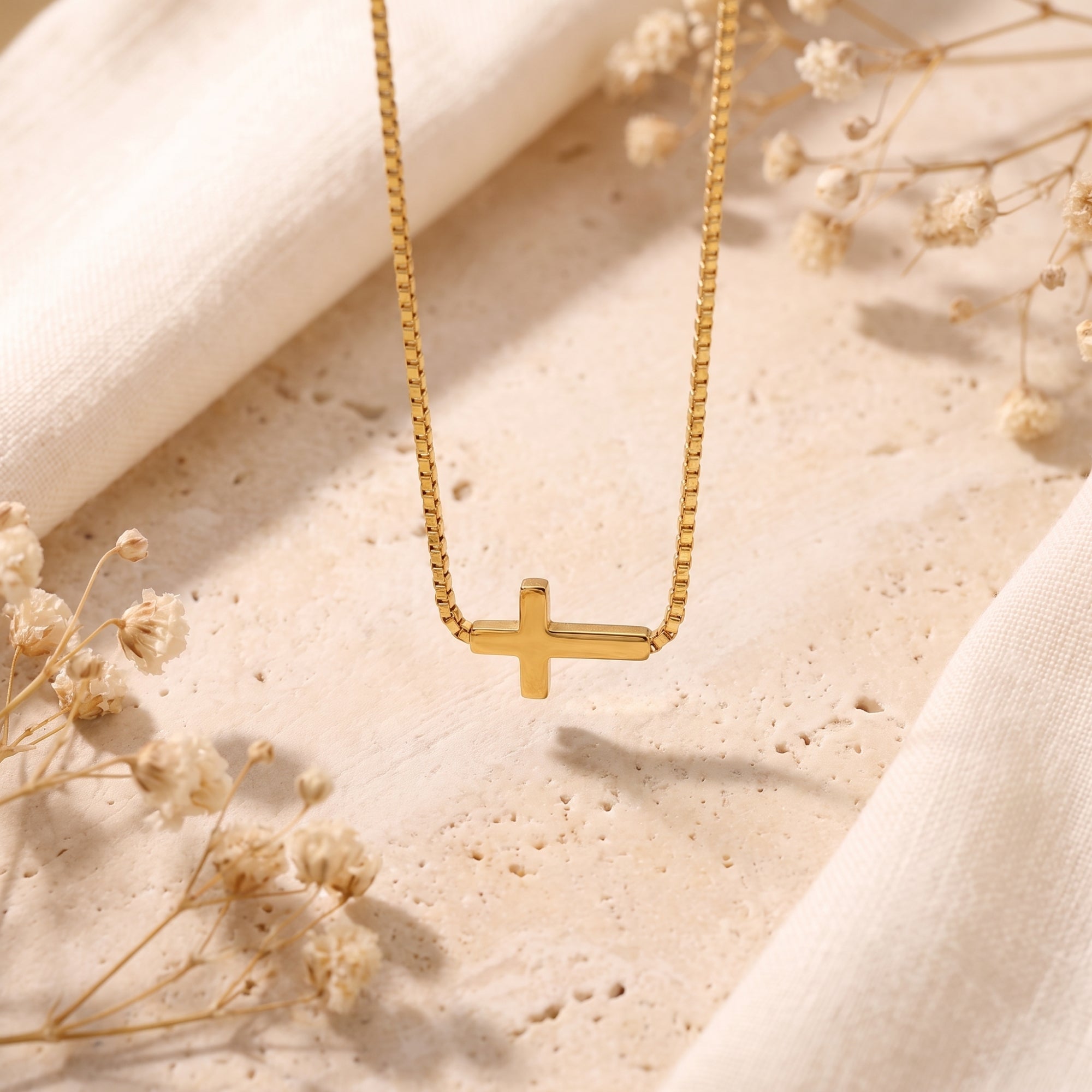 The Sideways Cross Necklace