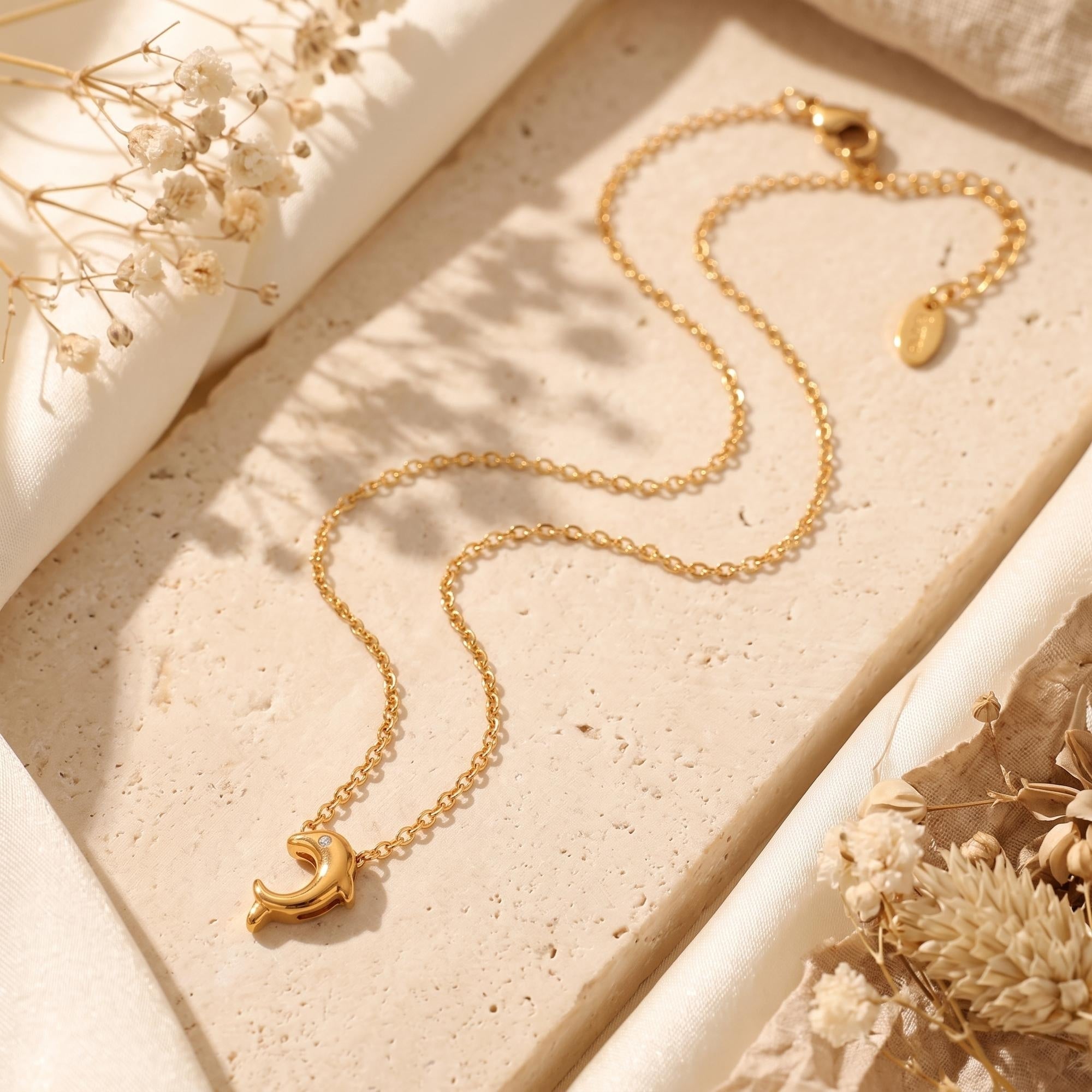 The Marina Dolphin Pendant Necklace