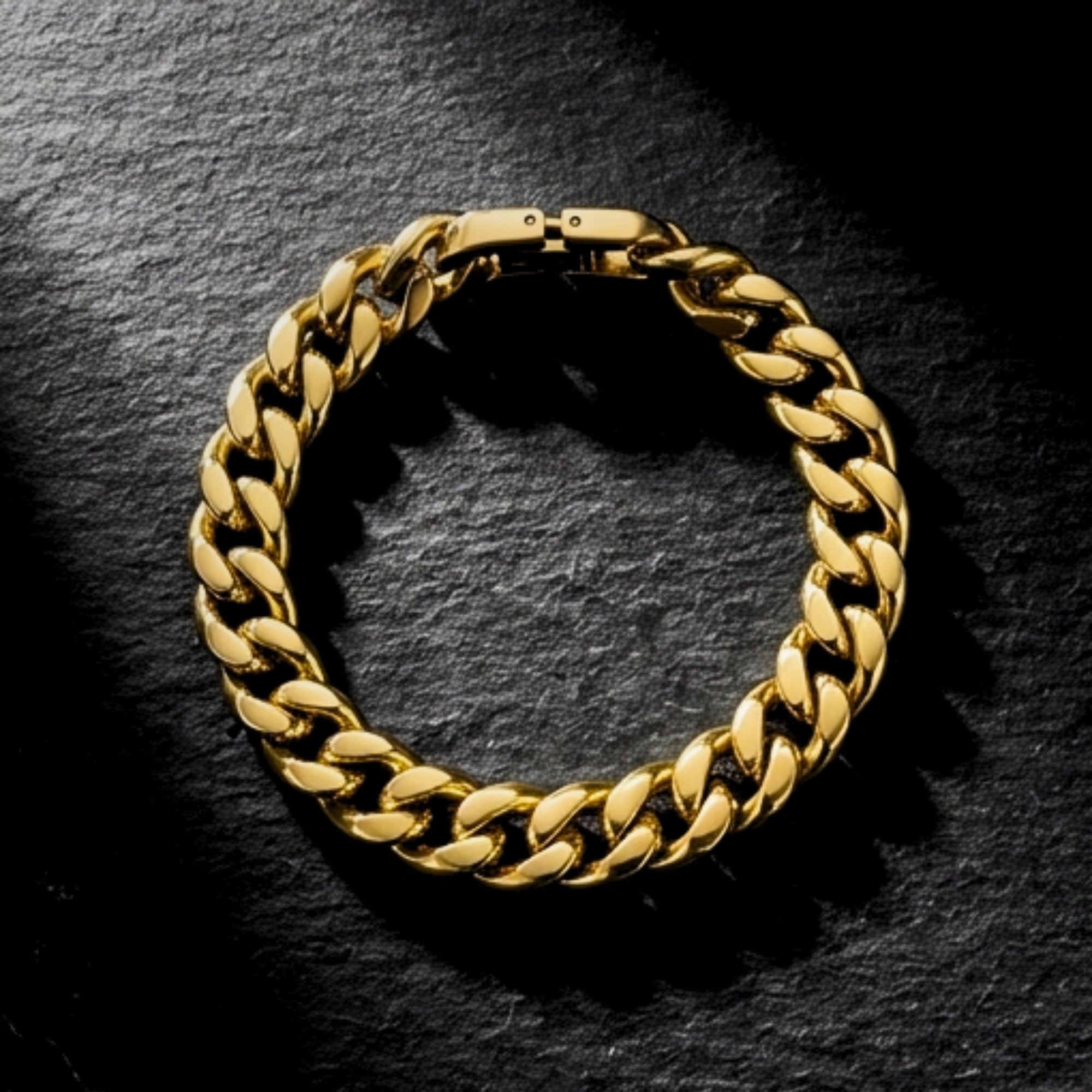 The Golden Ratio Cuban Bracelet - Gold - 8MM