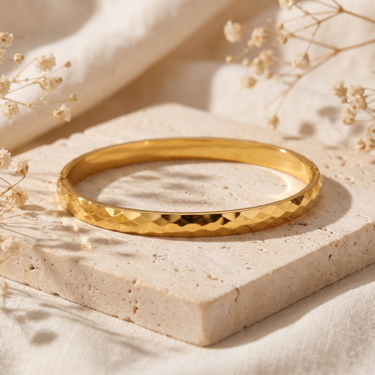 The Faceted Bangle Bracelet