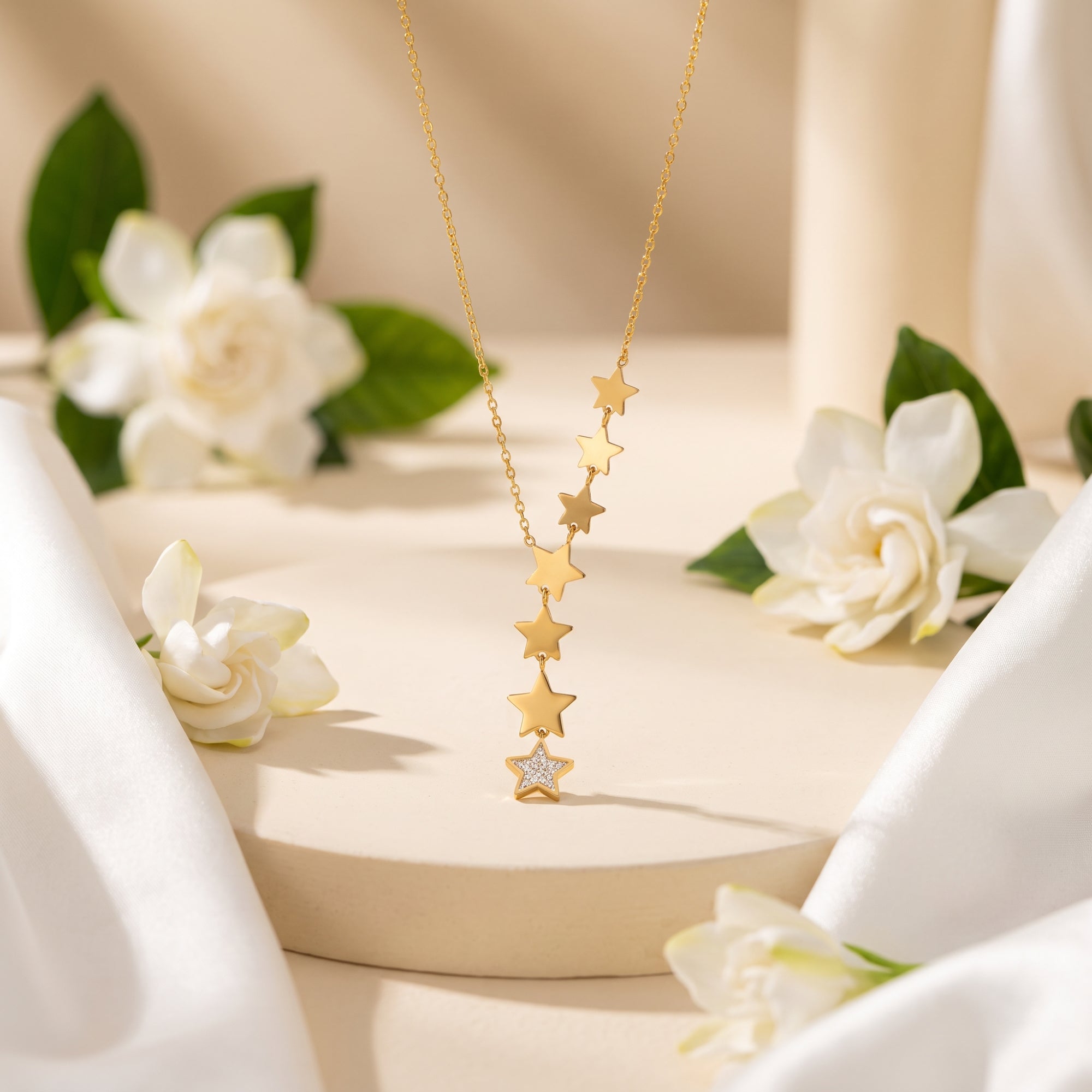 The Cascading Star Station Necklace