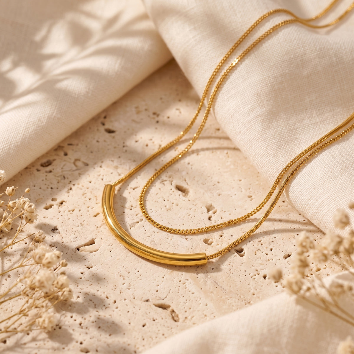 The Layered Arc Necklace
