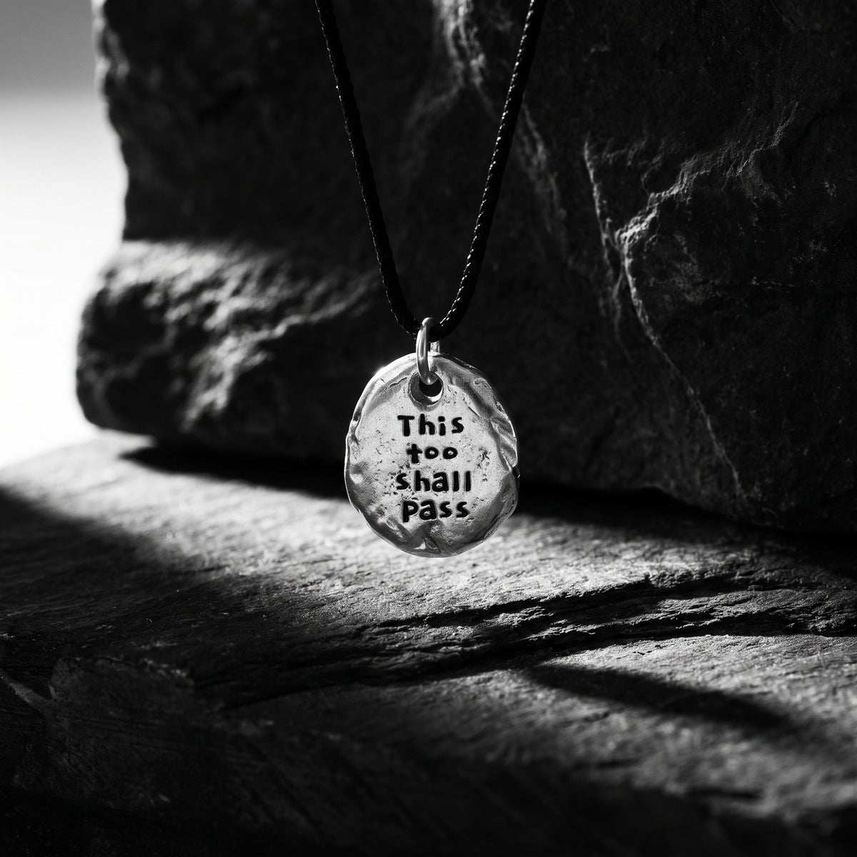 The Engraved Pebble Necklace
