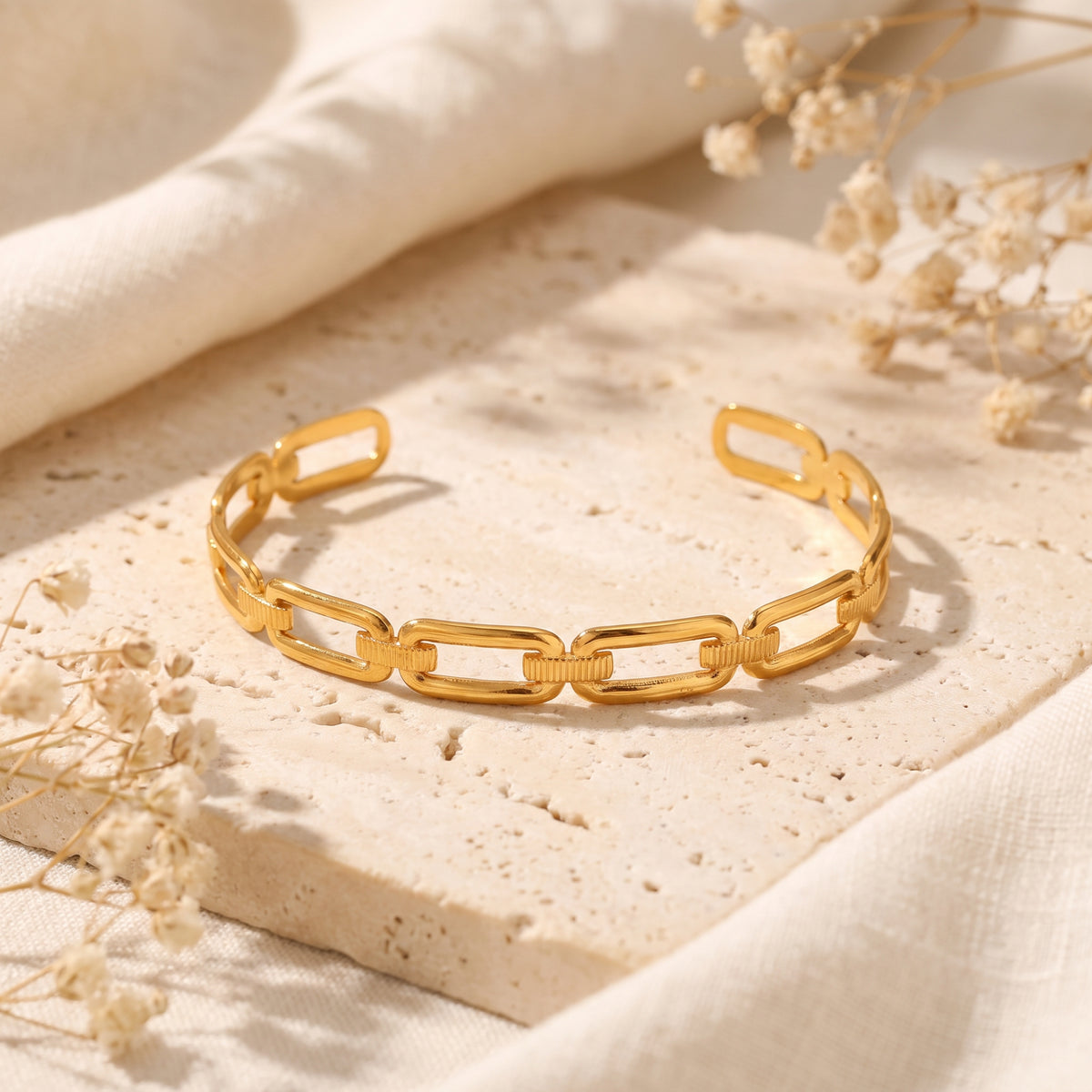 The Paperclip Link Cuff Bracelet
