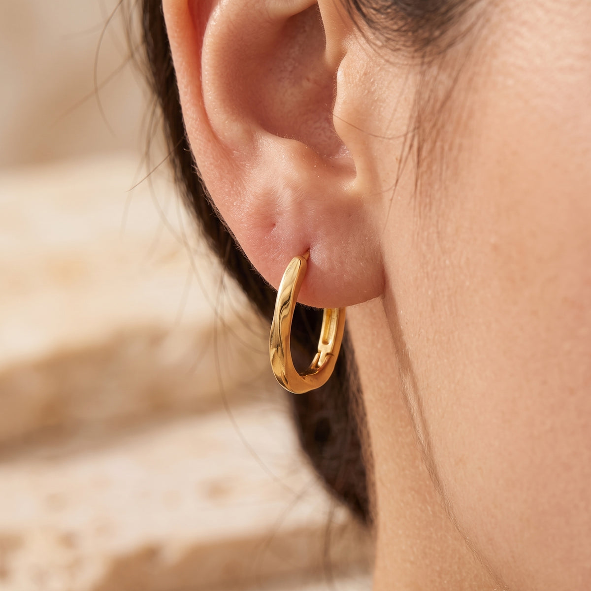 The Twisted Hoop Earrings