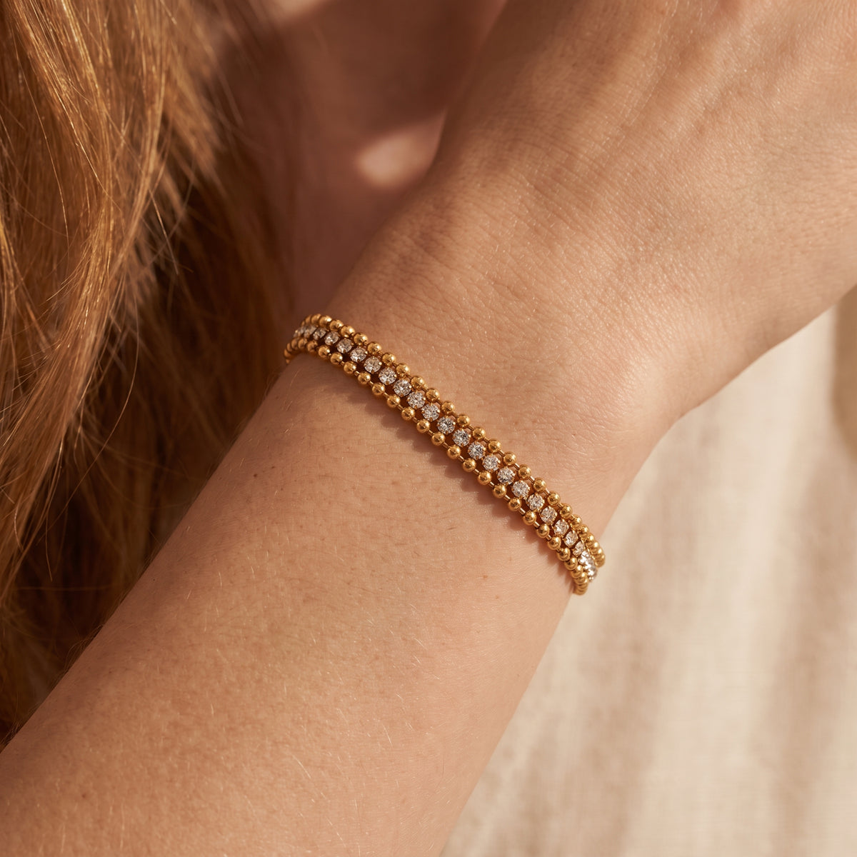 The Aurelia Triple-Row Bracelet
