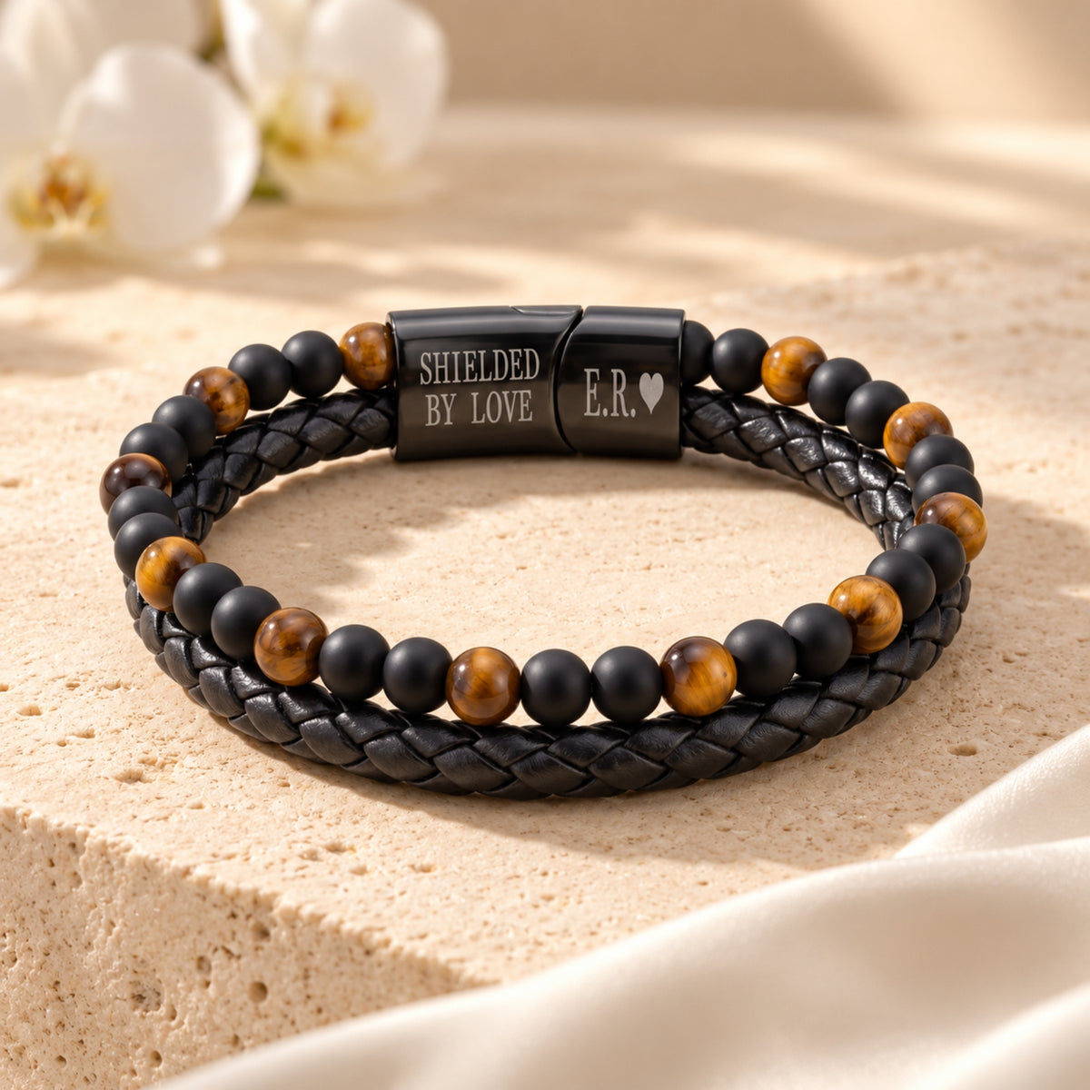 The Tiger Eye Double Strand Bracelet
