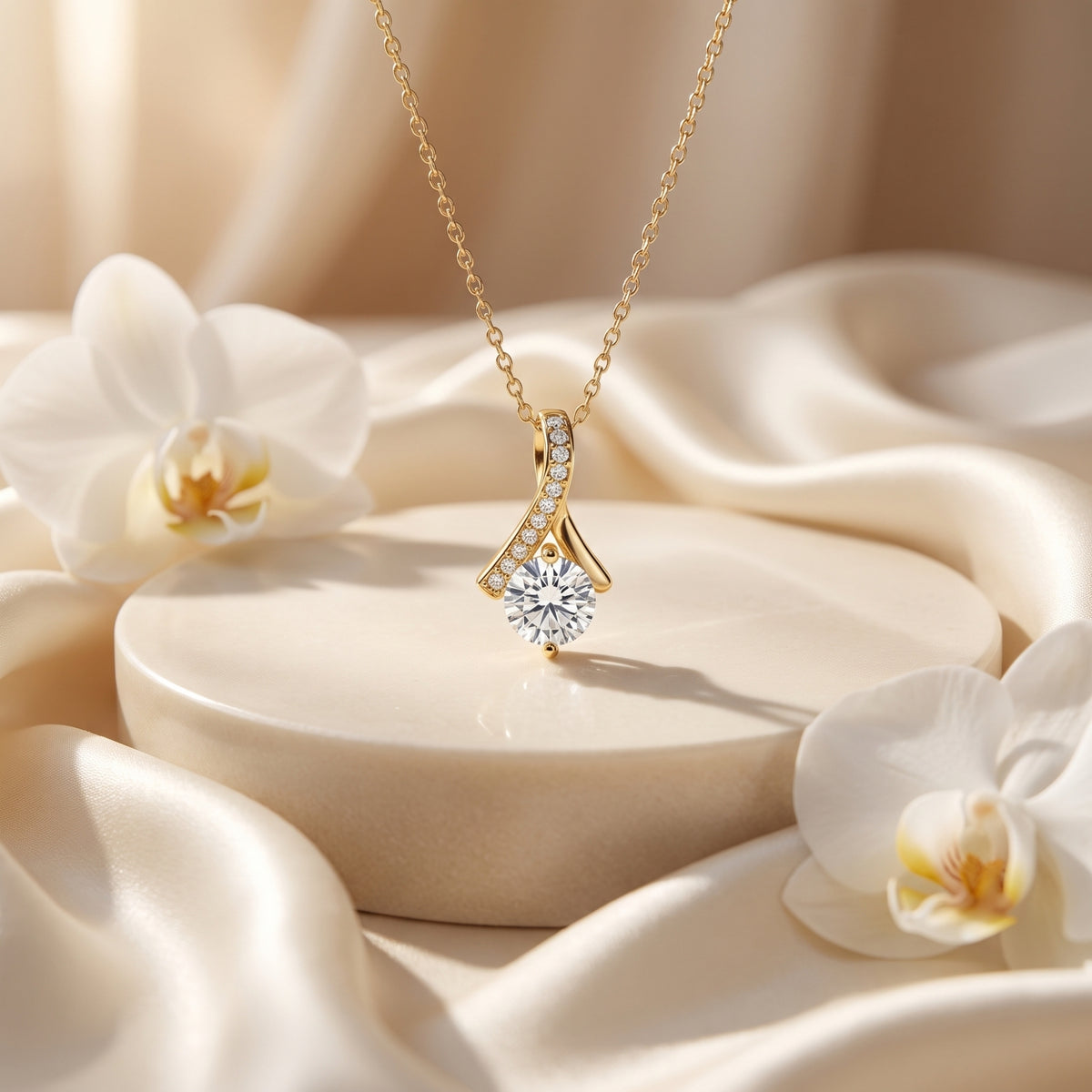 The Ribbon Solitaire Necklace