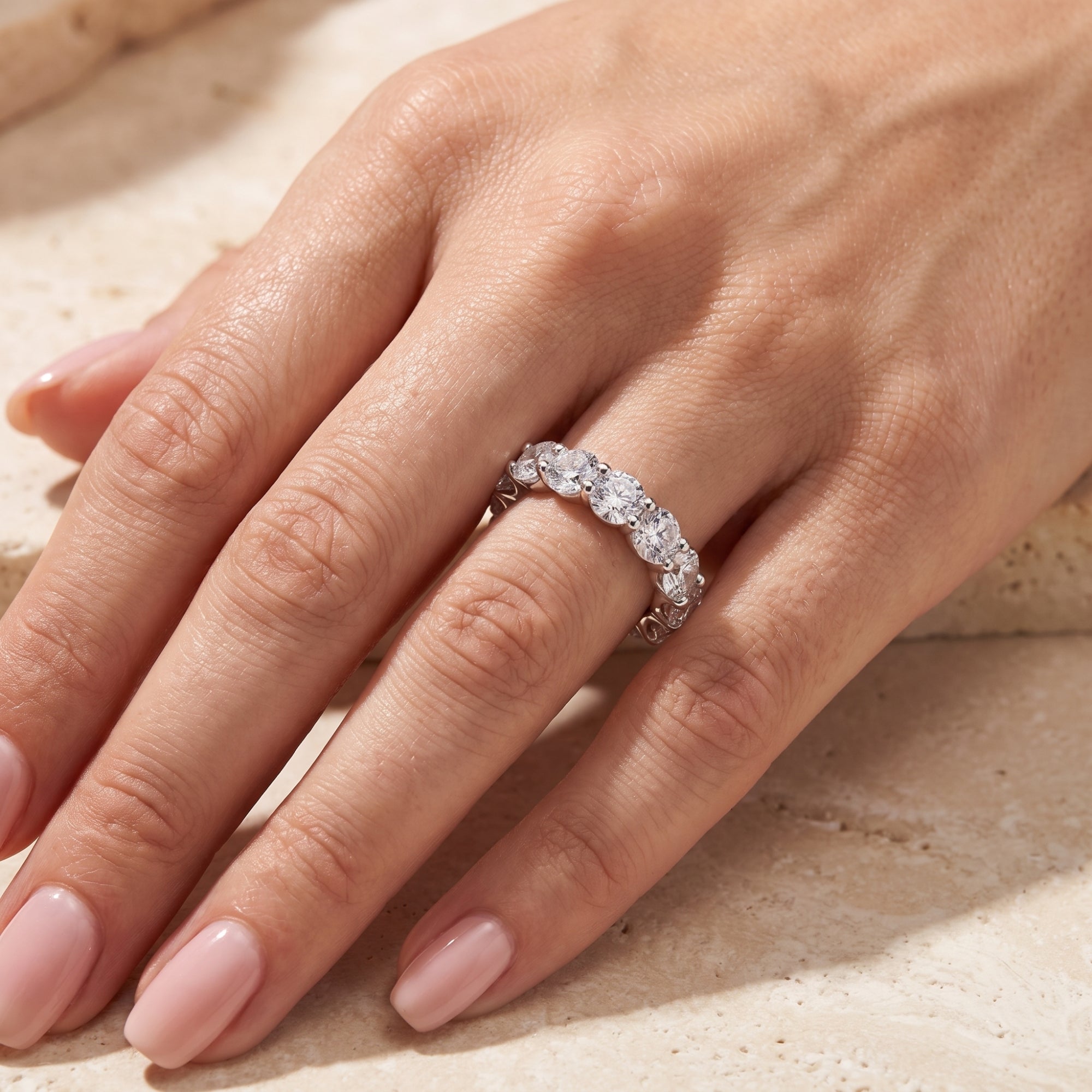 The Eternity Shared Prong Ring