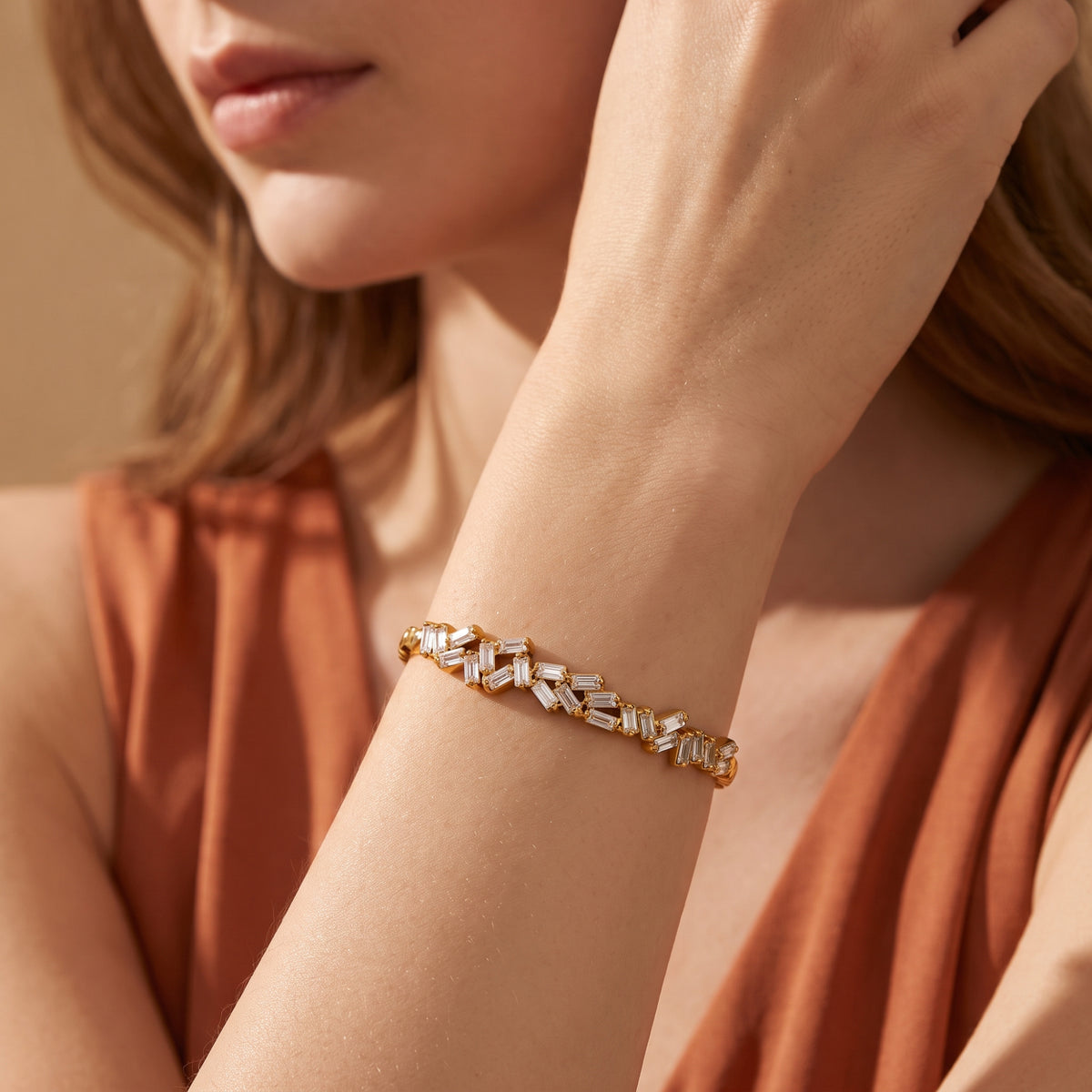 The Baguette Zigzag Bracelet
