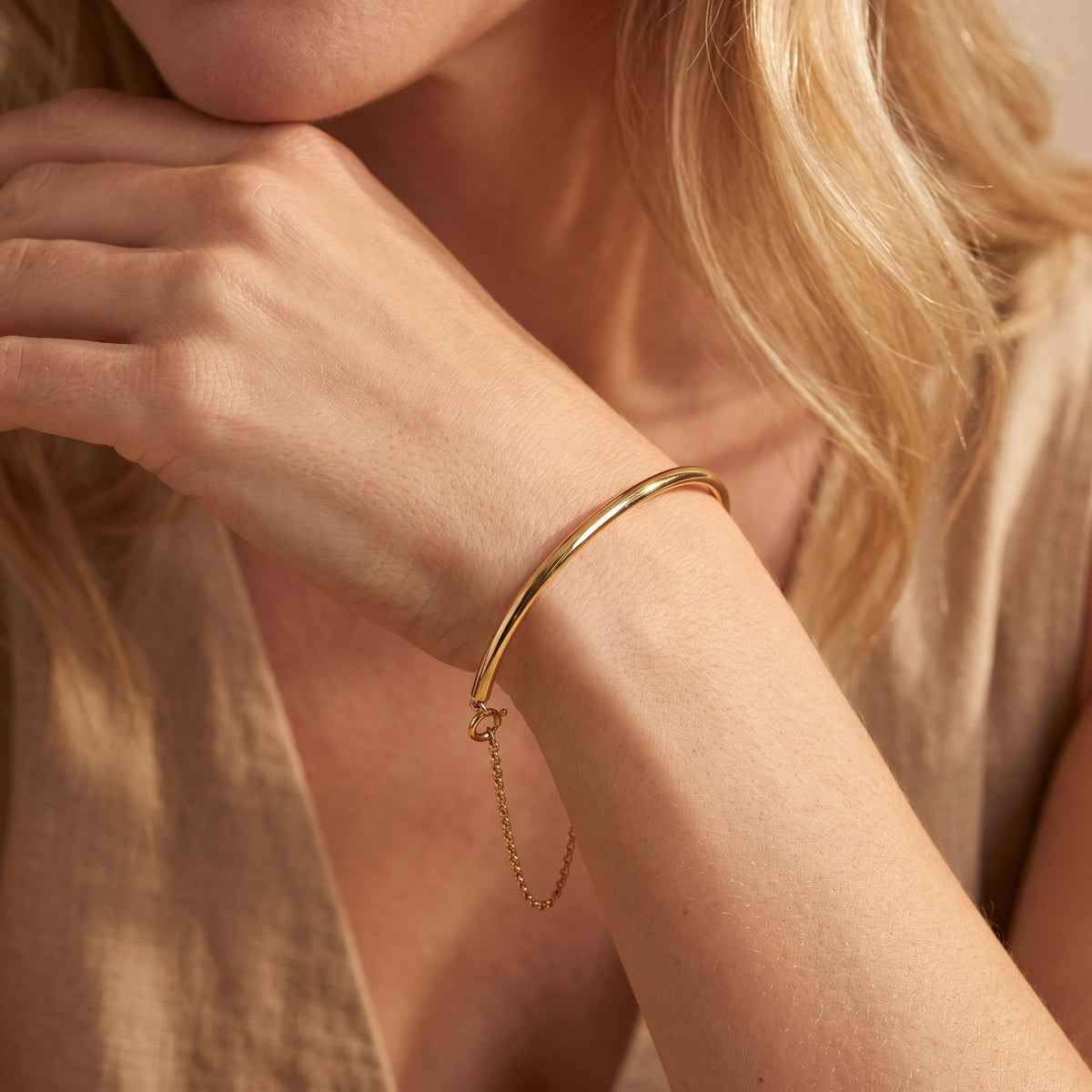 The Sleek Arc Half-Bangle Bracelet