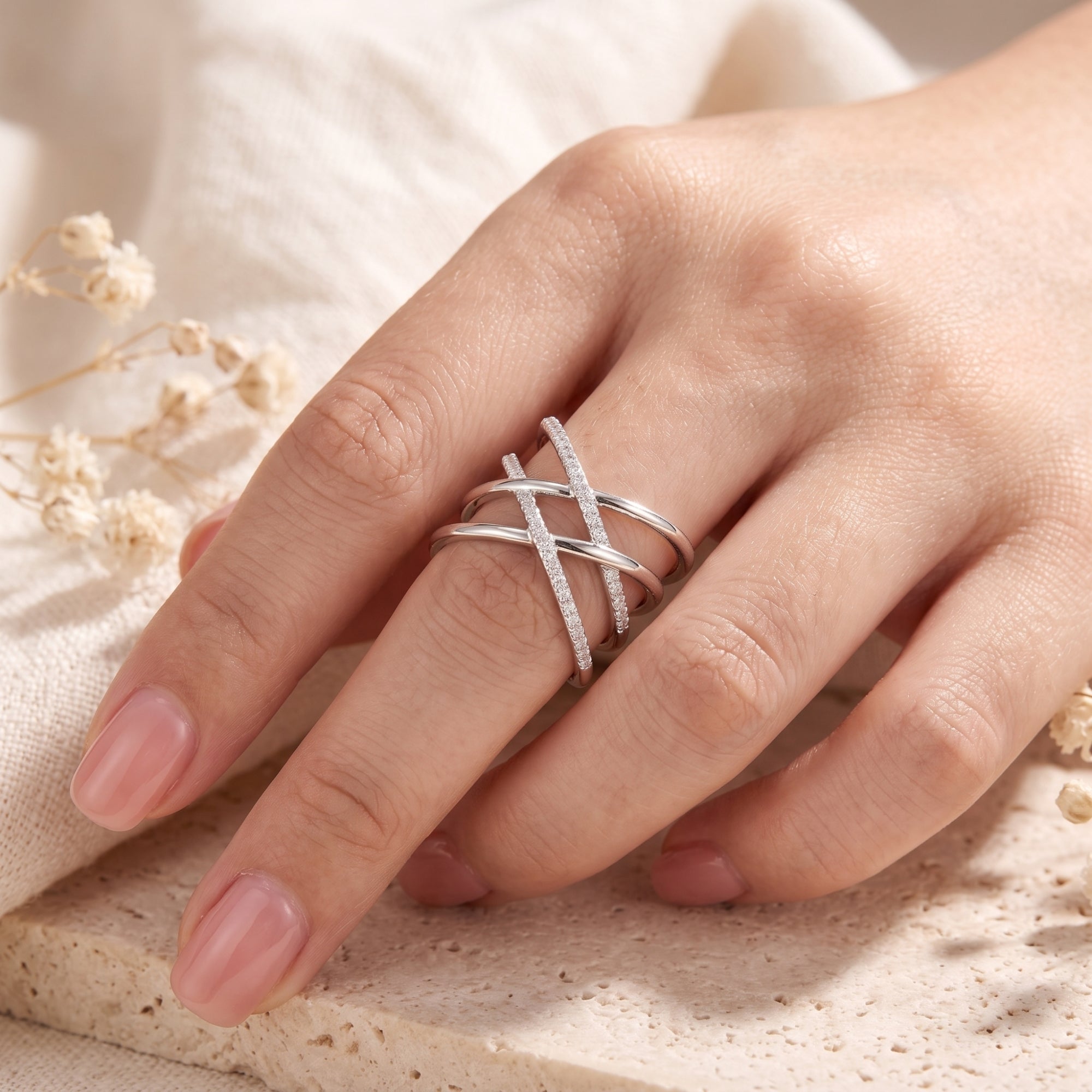 La bague multi-anneaux entrecroisés
