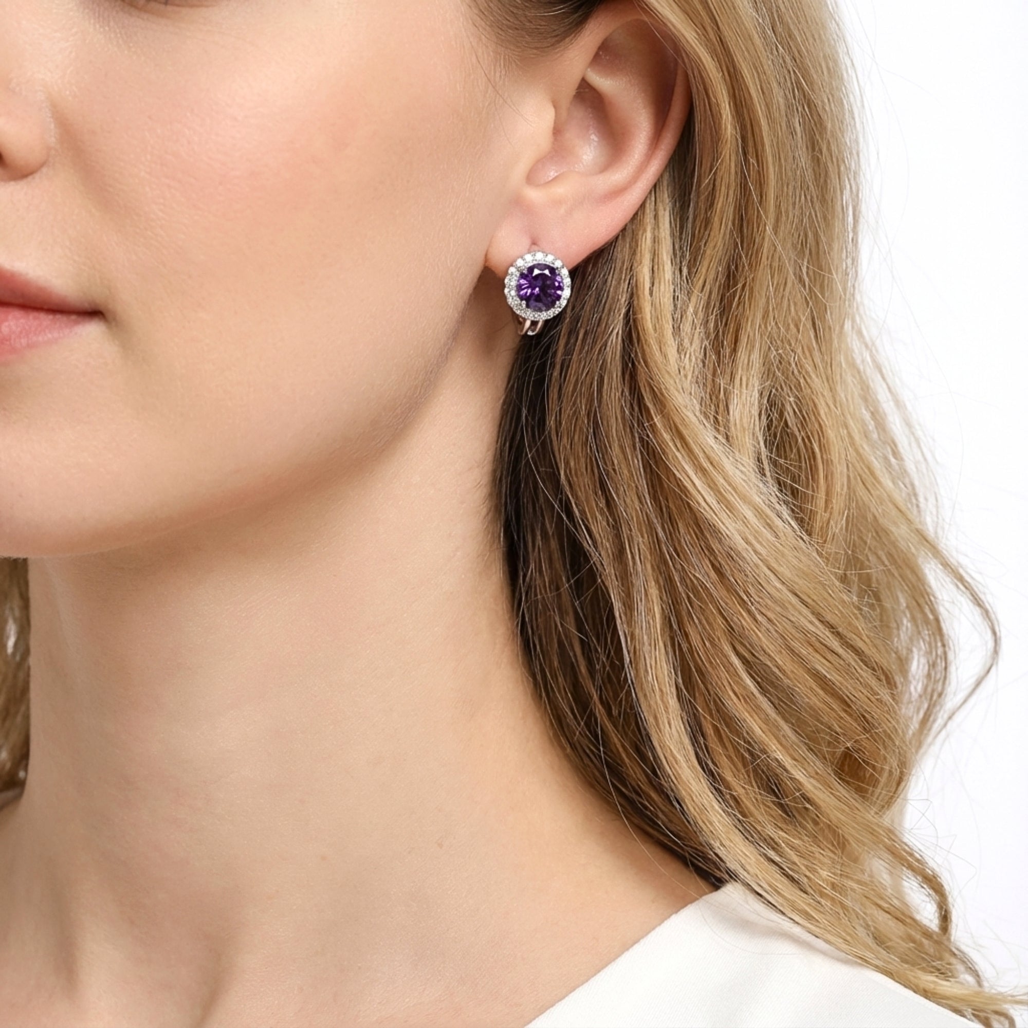 The Eliana Halo Studs - S925 Sterling Silver