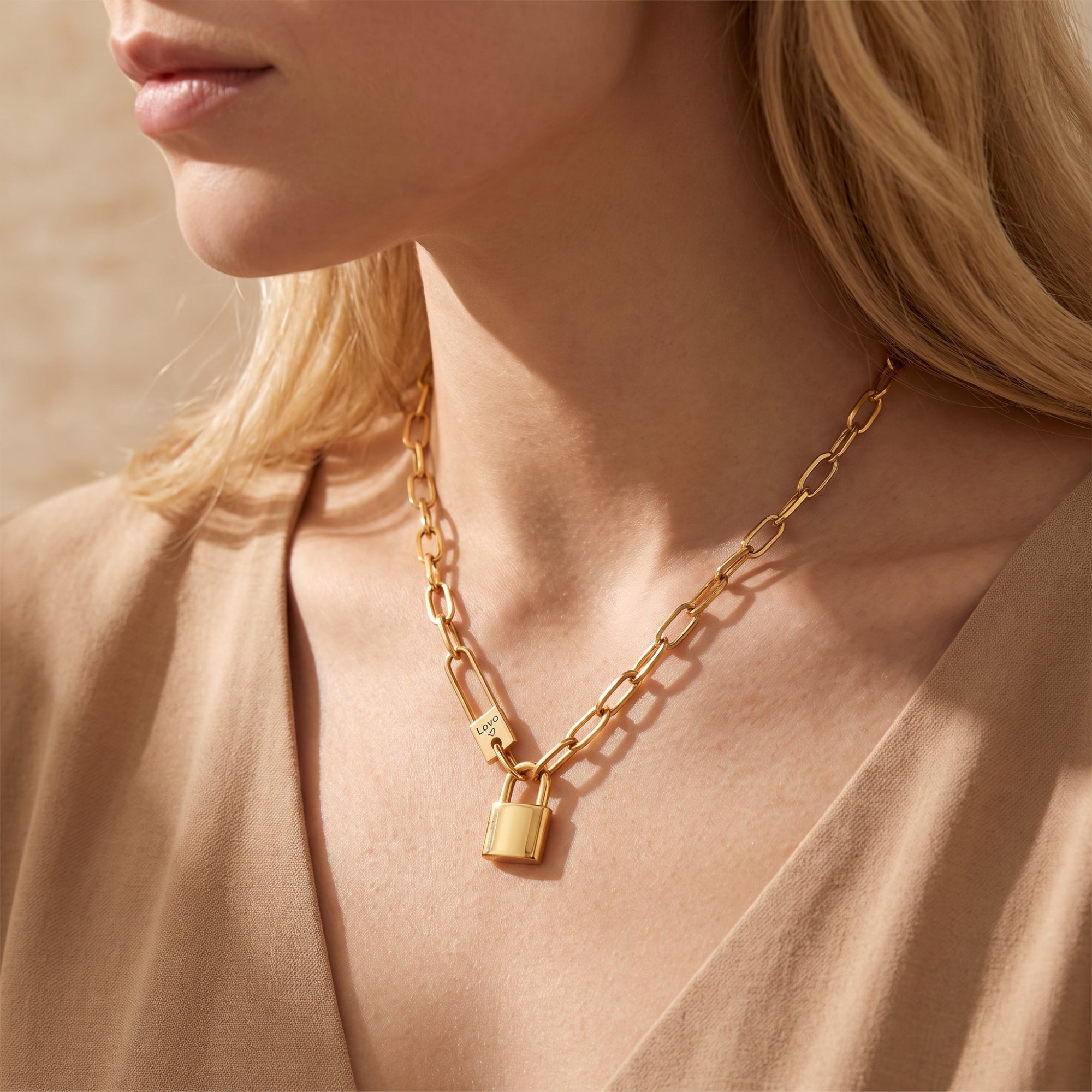 The Padlock Link Necklace