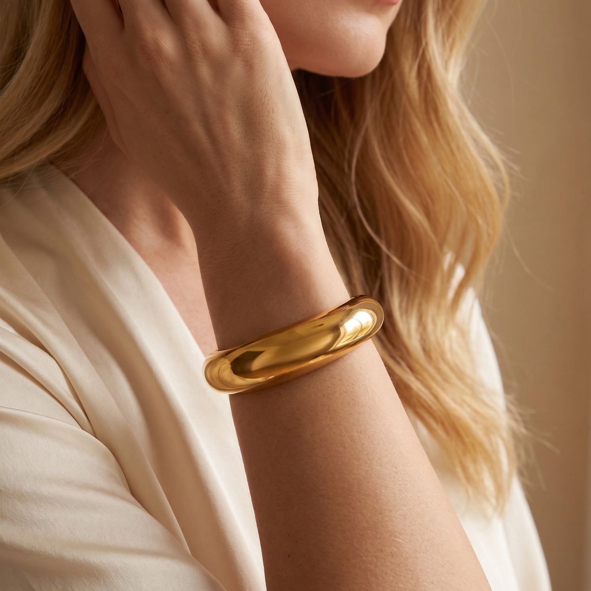 The Sculpted Dome Cuff Bracelet