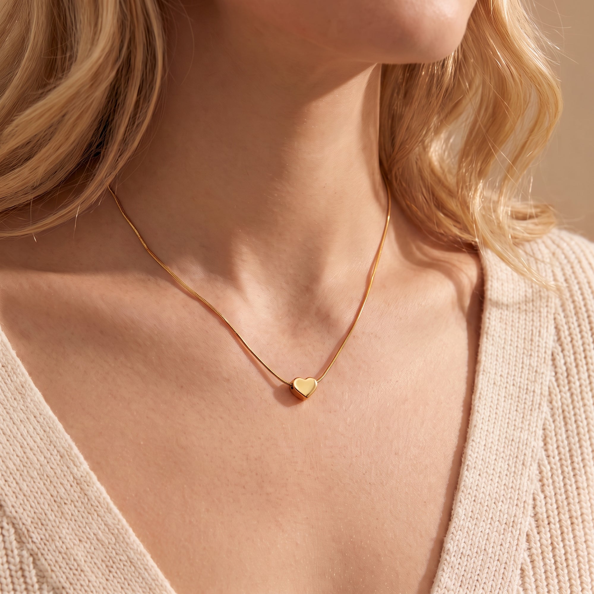 The Puffy Heart Pendant Necklace