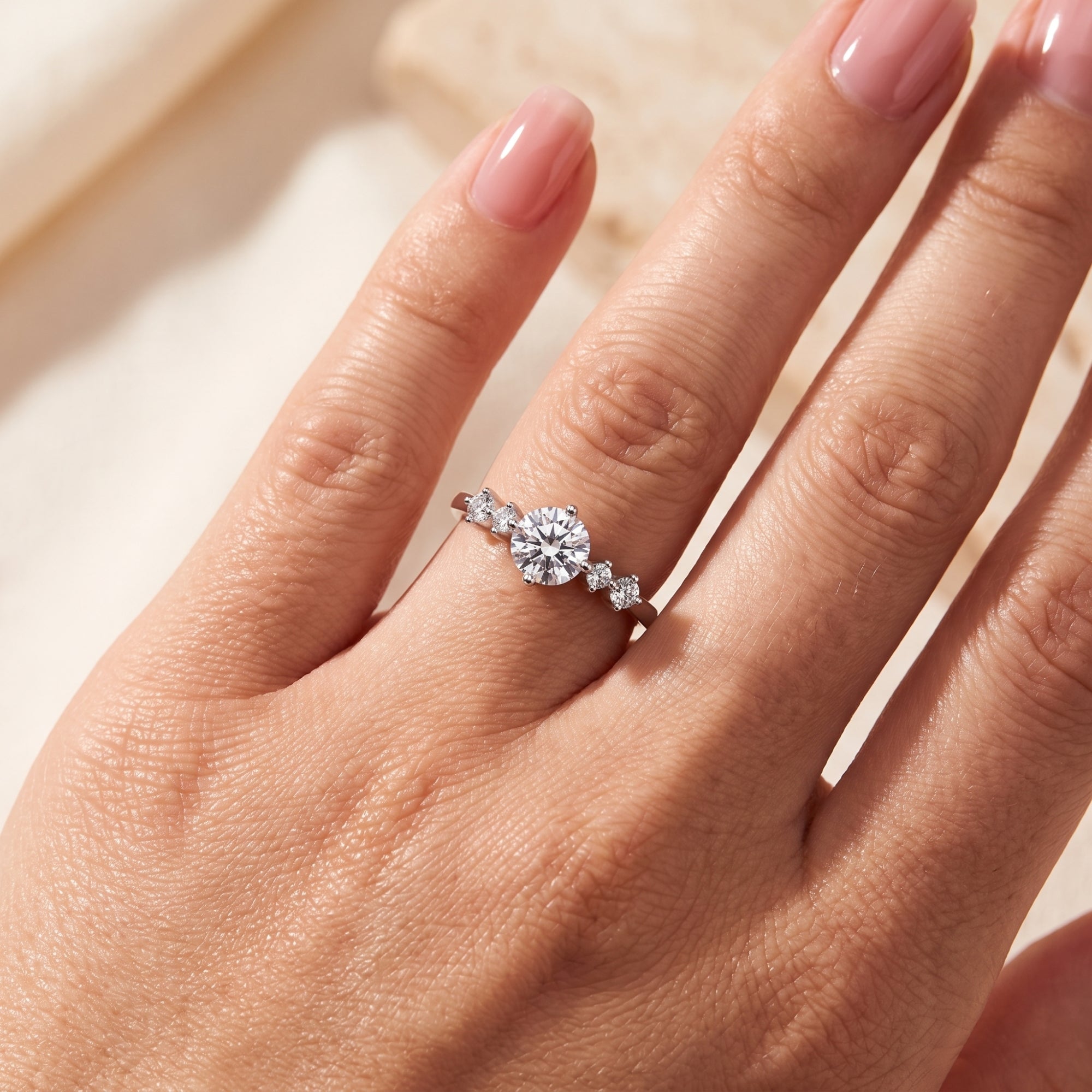 The Cascade Solitaire Ring