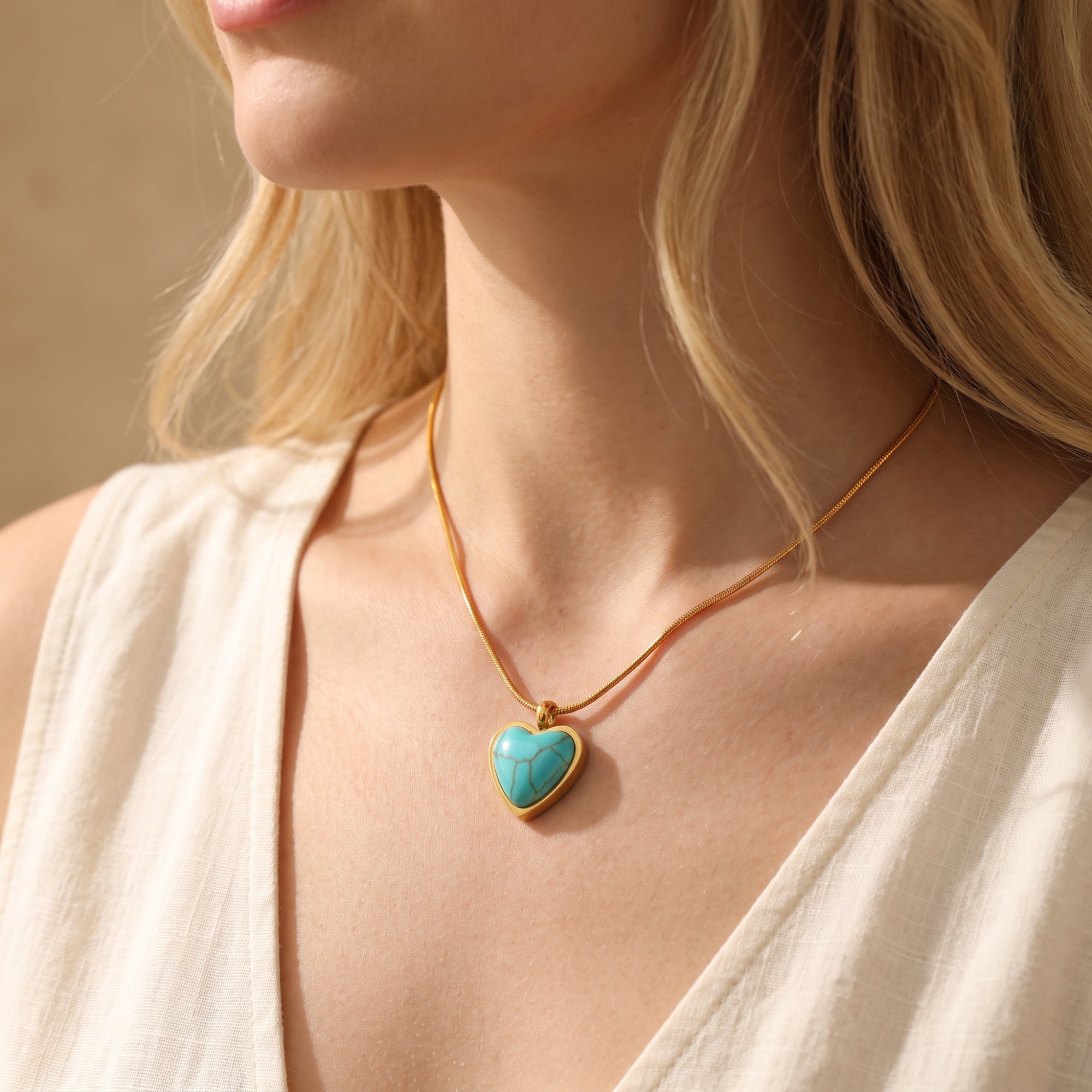 The Turquoise Heart Necklace