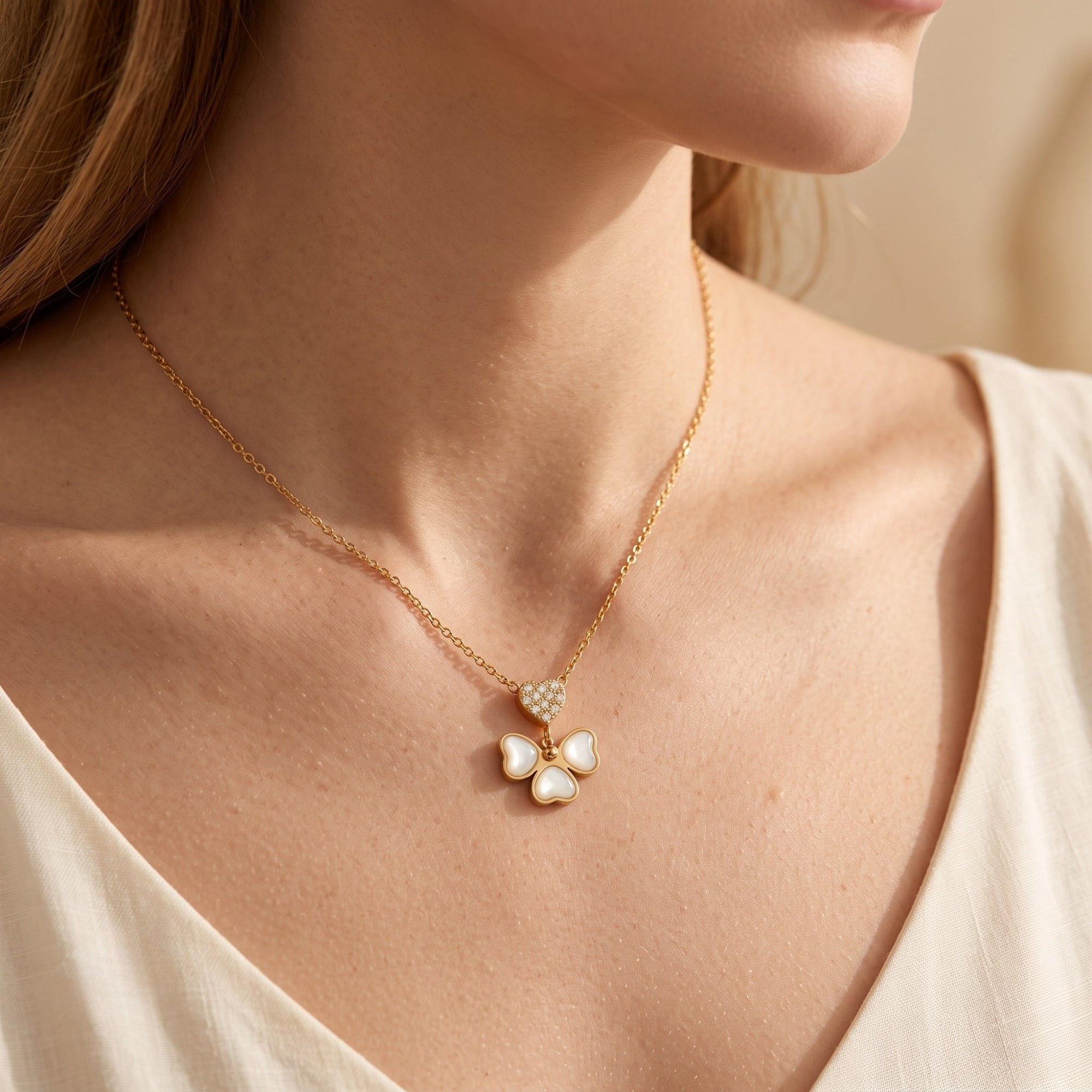 The Mother-of-Pearl Butterfly Necklace