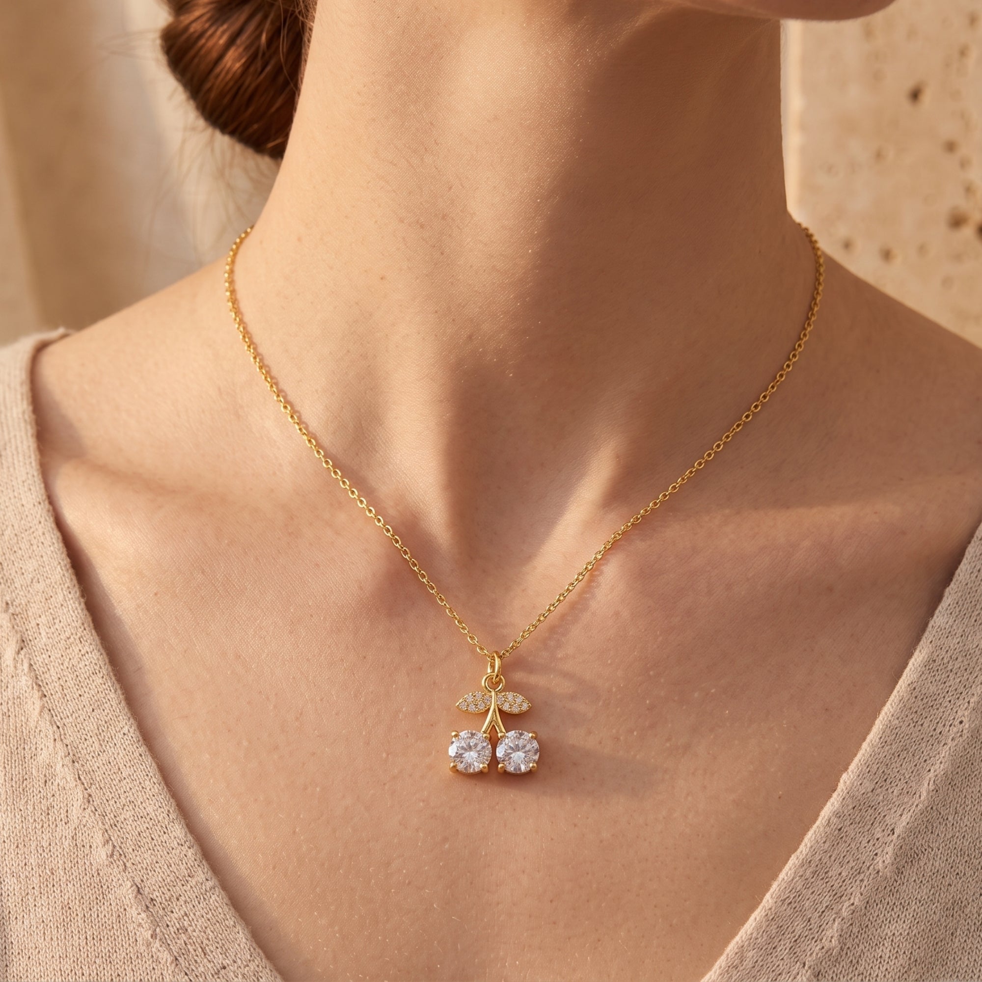 The Crystal Cherry Necklace