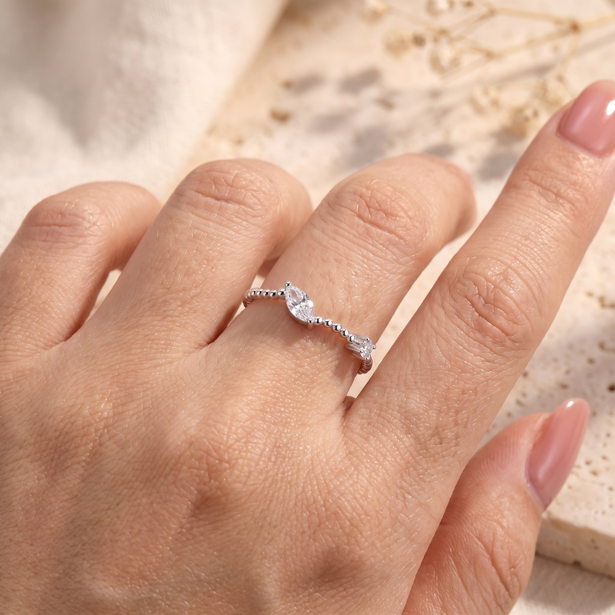 The Beaded Bypass Ring