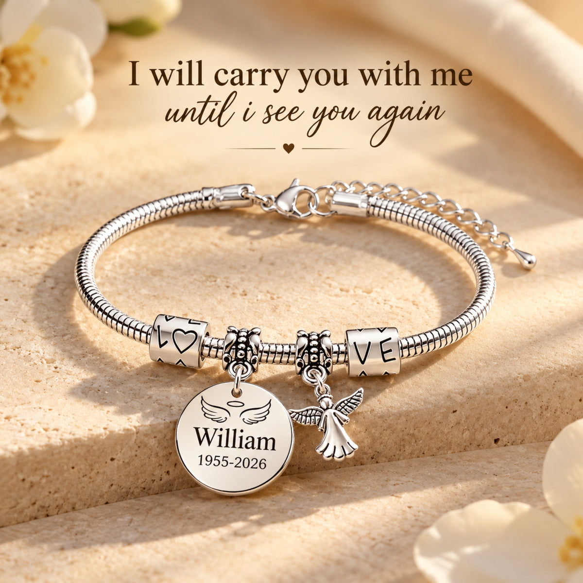 The Solace Angel Charm Bracelet